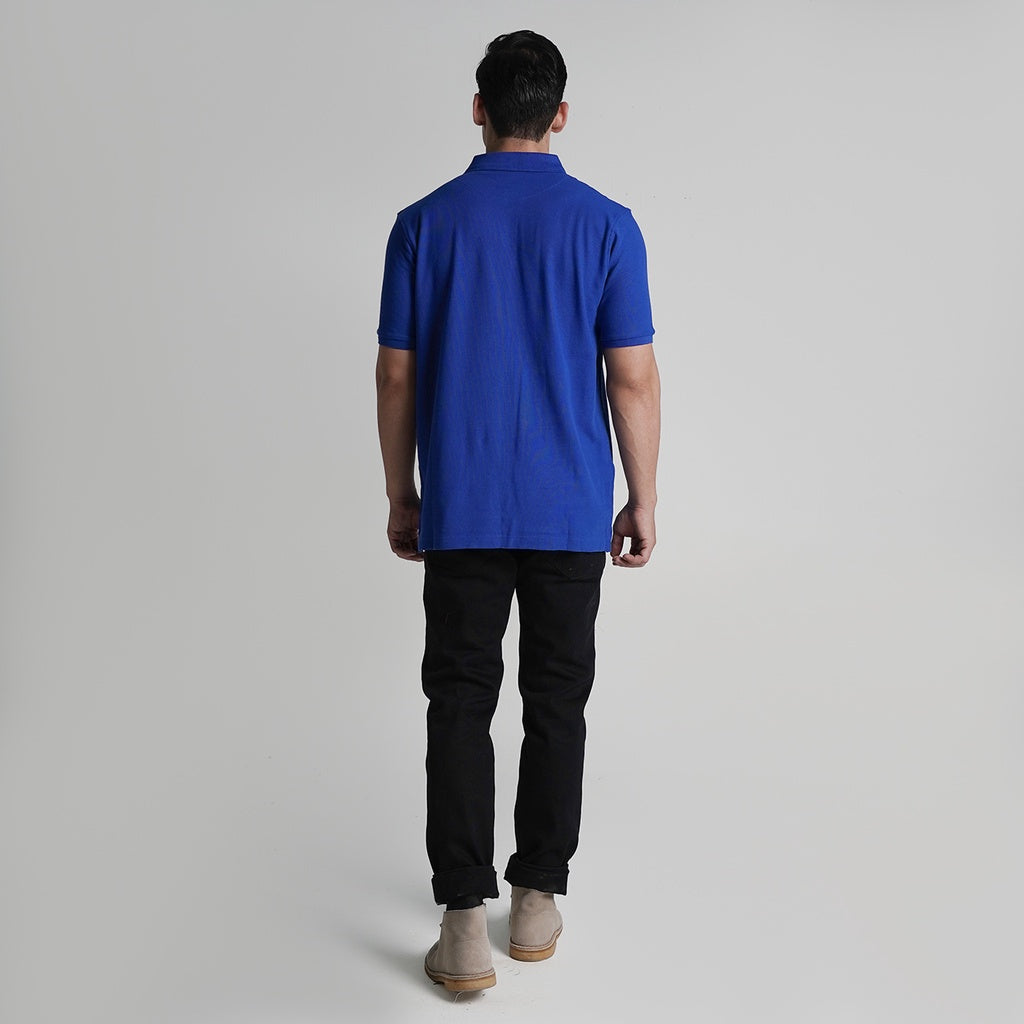 Lee Cooper Polo Shirt Logo Circular Dark Blue