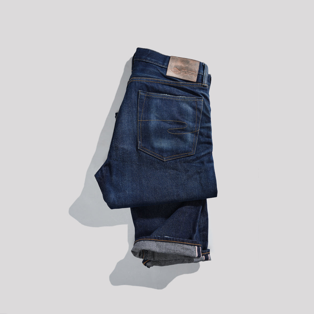 Lee Cooper Selvedge NON-RAW Arthur Repaired Dark Blue 38