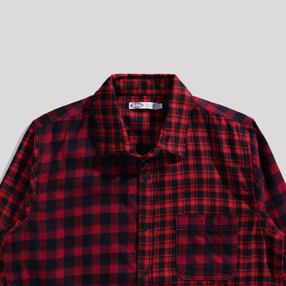 Lee Cooper Flannel Shirt Baxter Red