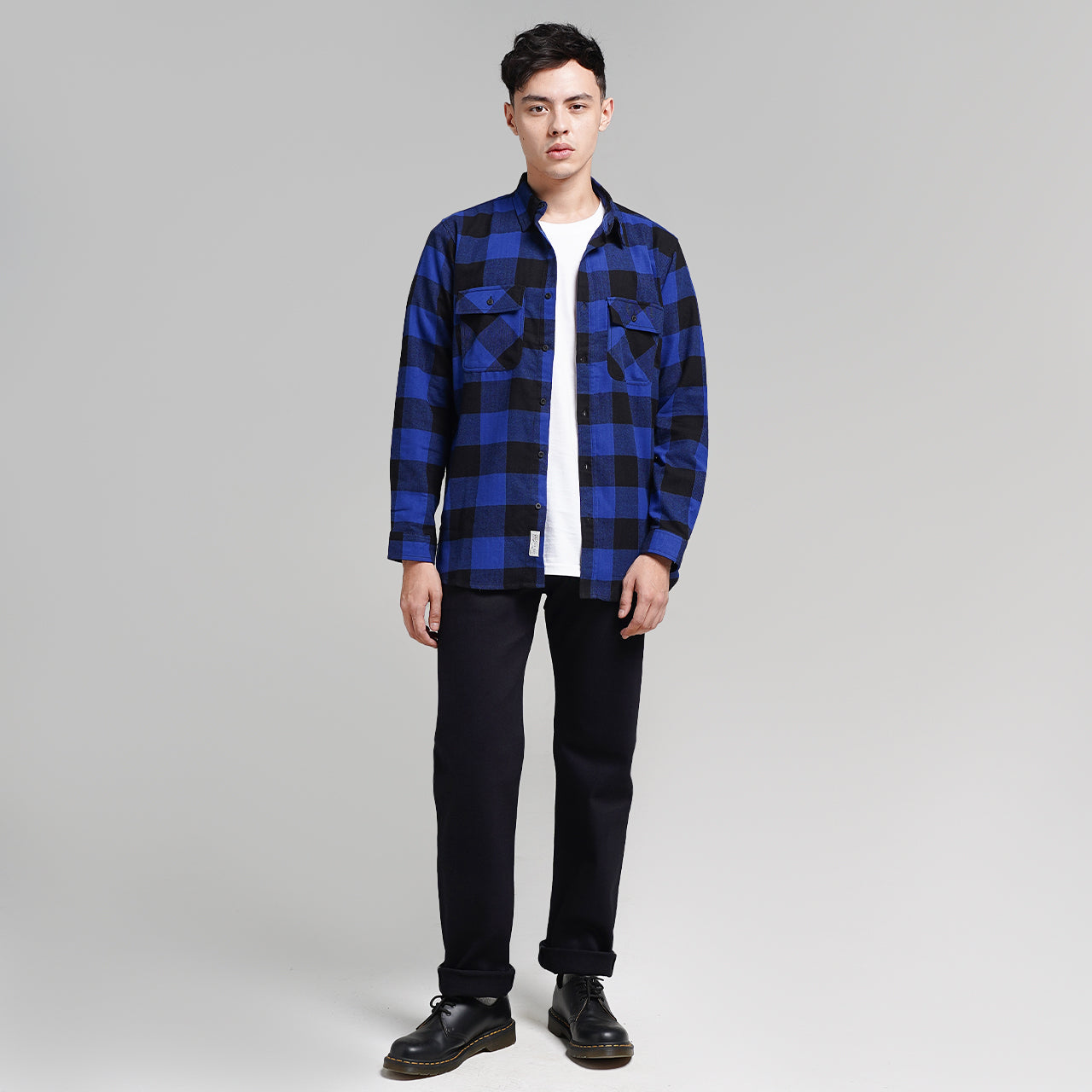 Lee Cooper Flannel Shirt Ethan Navy