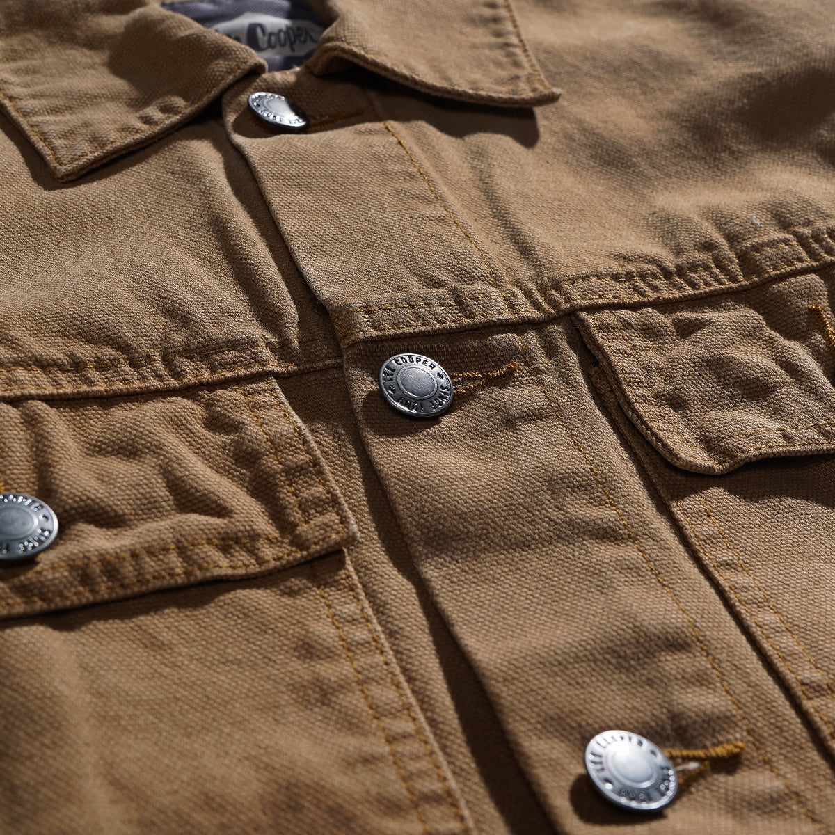 Lee Cooper Jacket Denim Keegan Khaki