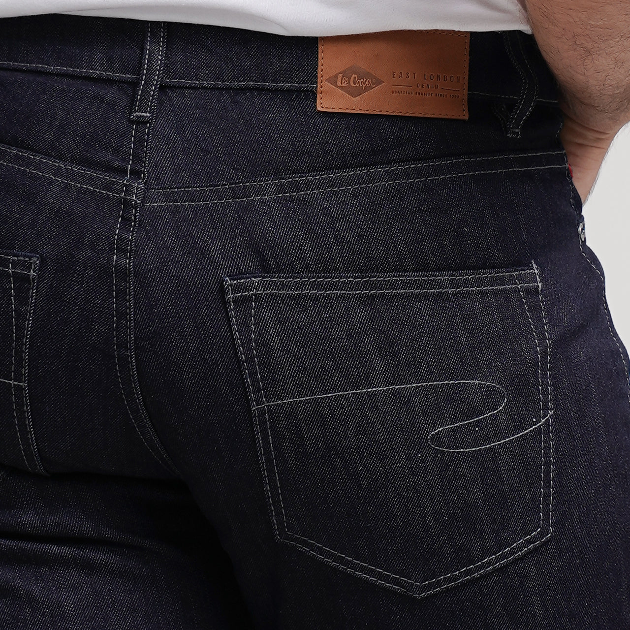 Lee Cooper Tapered Fit Jeans Arthur Rinse Blue Medium Raw