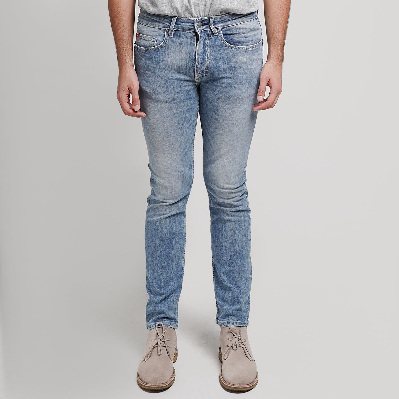 Lee Cooper Jeans Arthur Worn Light Blue Non Stretch