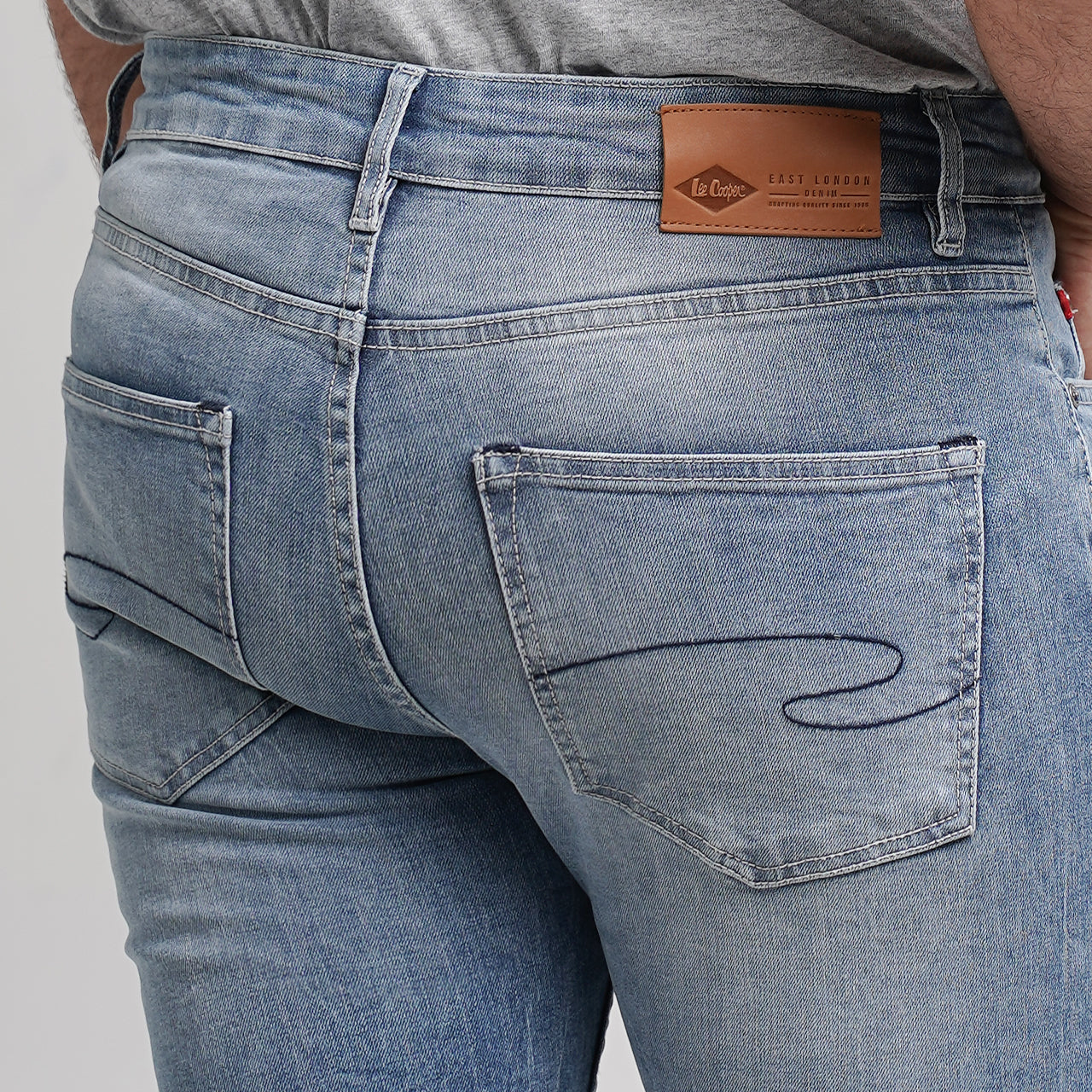 Lee Cooper Jeans Arthur Worn Light Blue Non Stretch