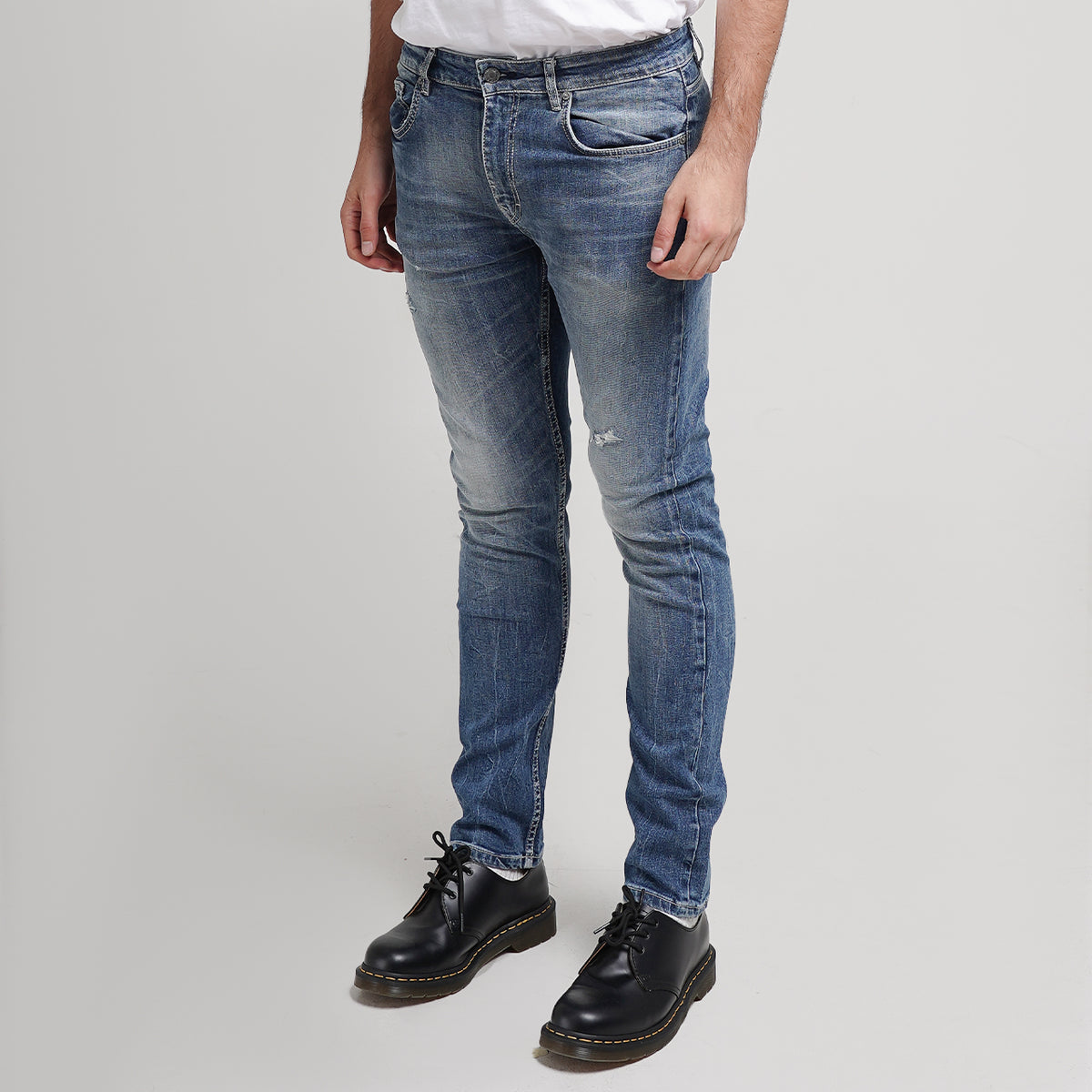 Lee Cooper Jeans Norris Ripped Medium Blue
