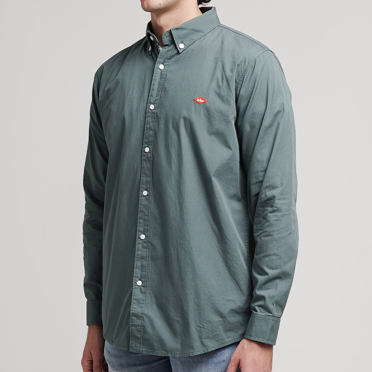 Lee Cooper Long Shirt Everett Emerald Green
