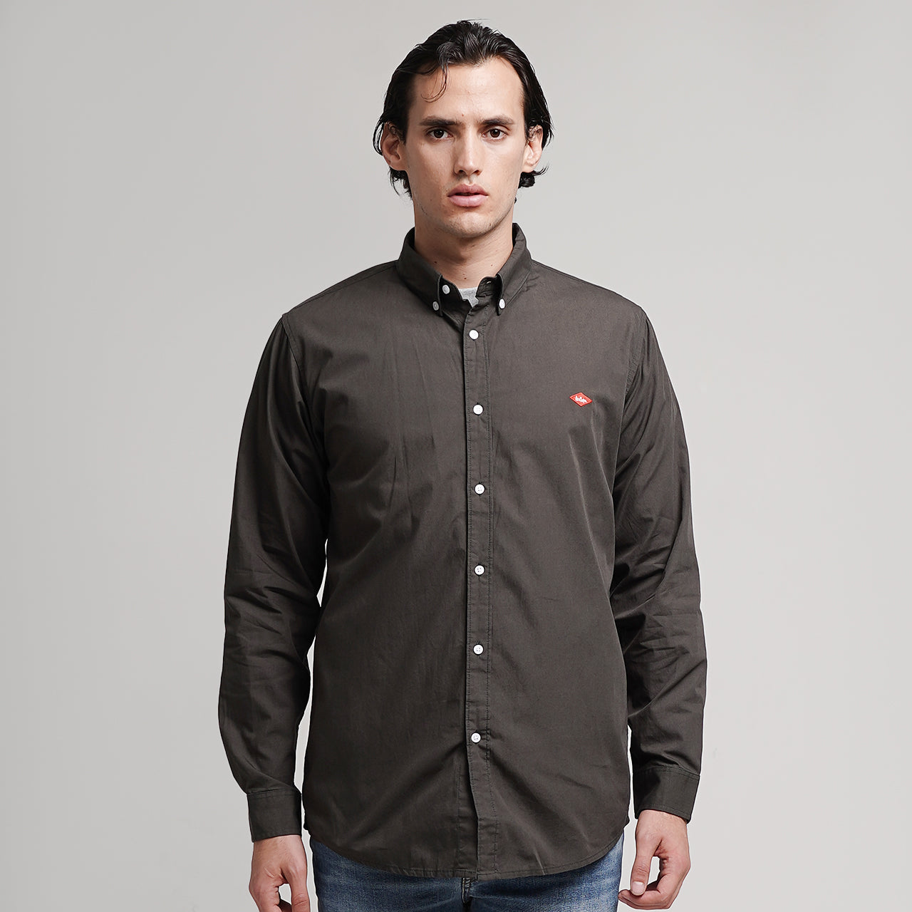 Lee Cooper Long Shirt Everett Olive