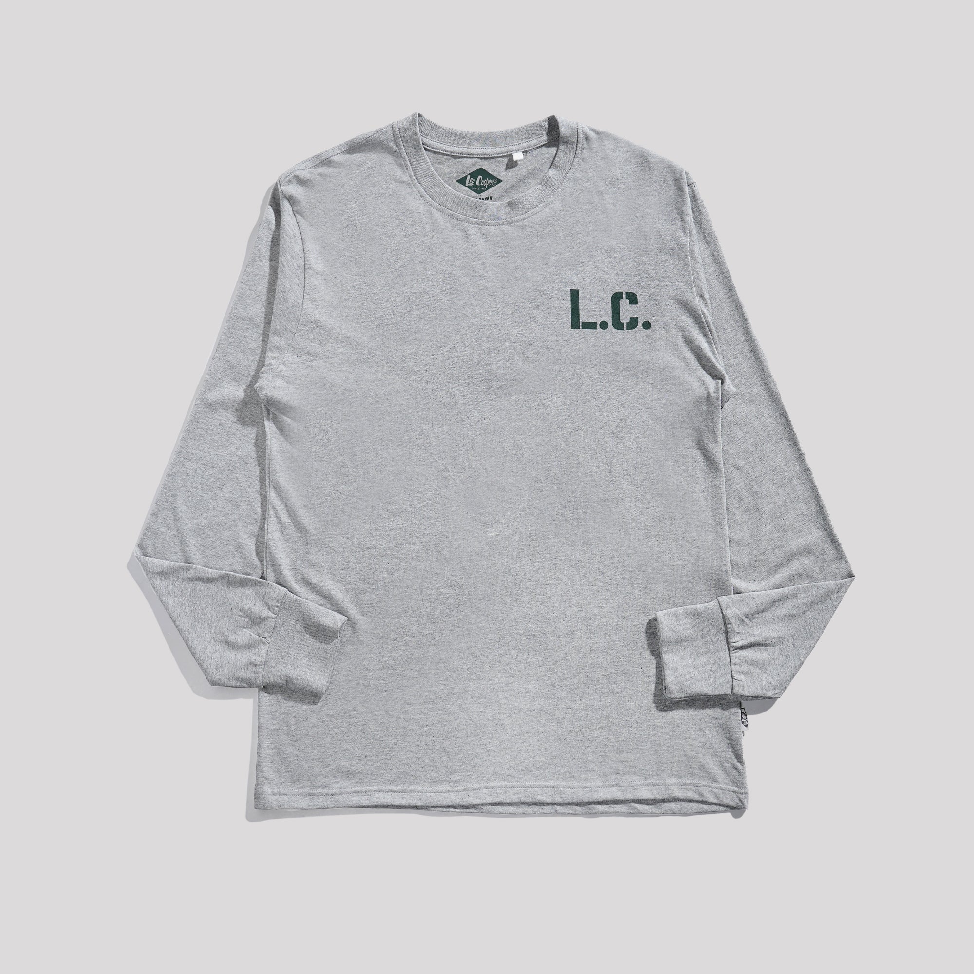 Lee Cooper Long Sleeve Stancil Misty 71