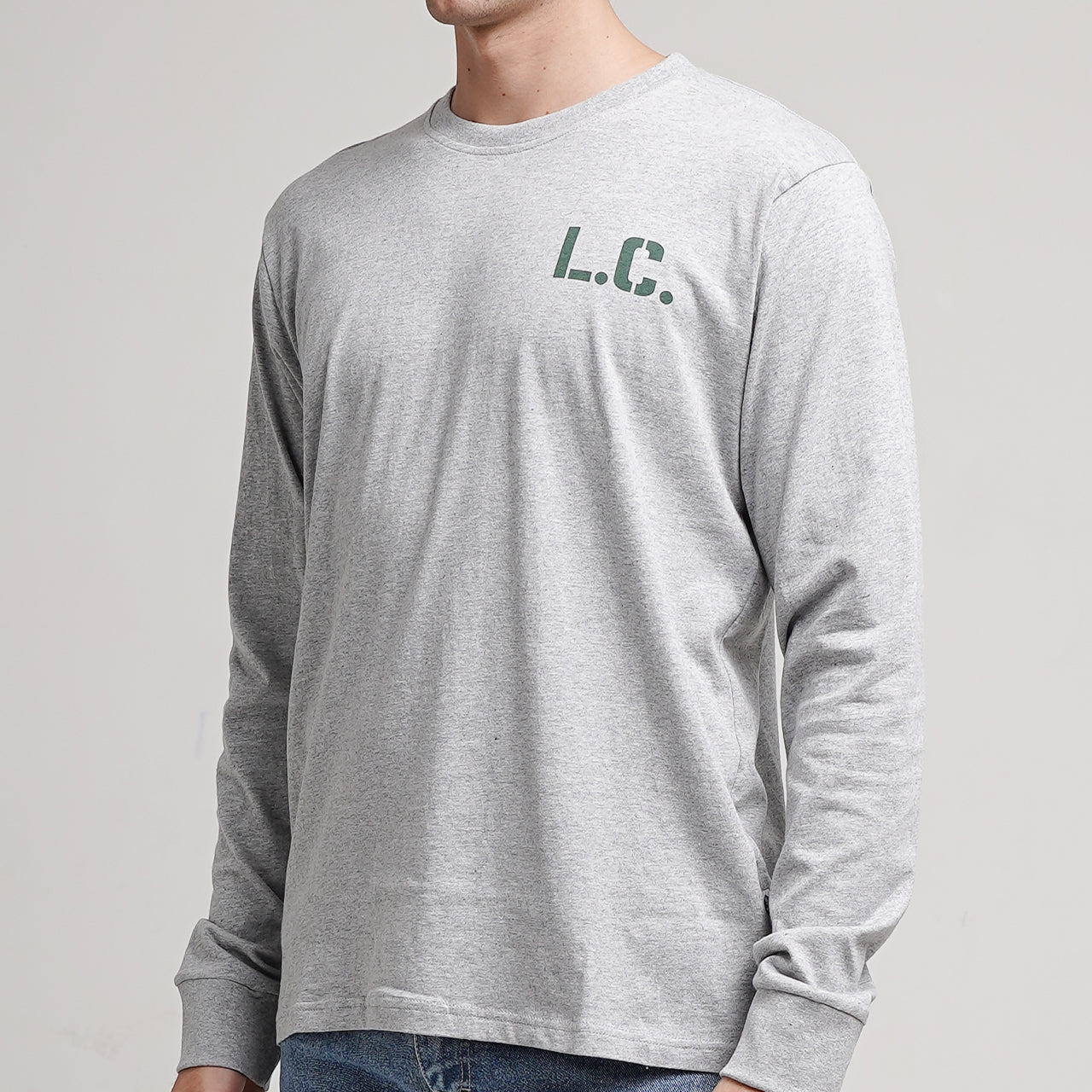 Lee Cooper Long Sleeve Stancil Misty 71