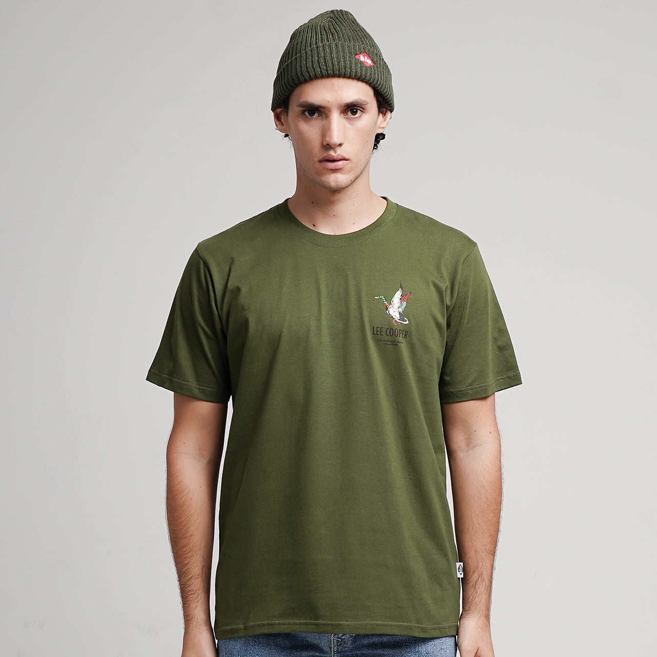 Lee Cooper T-Shirt Duck Olive
