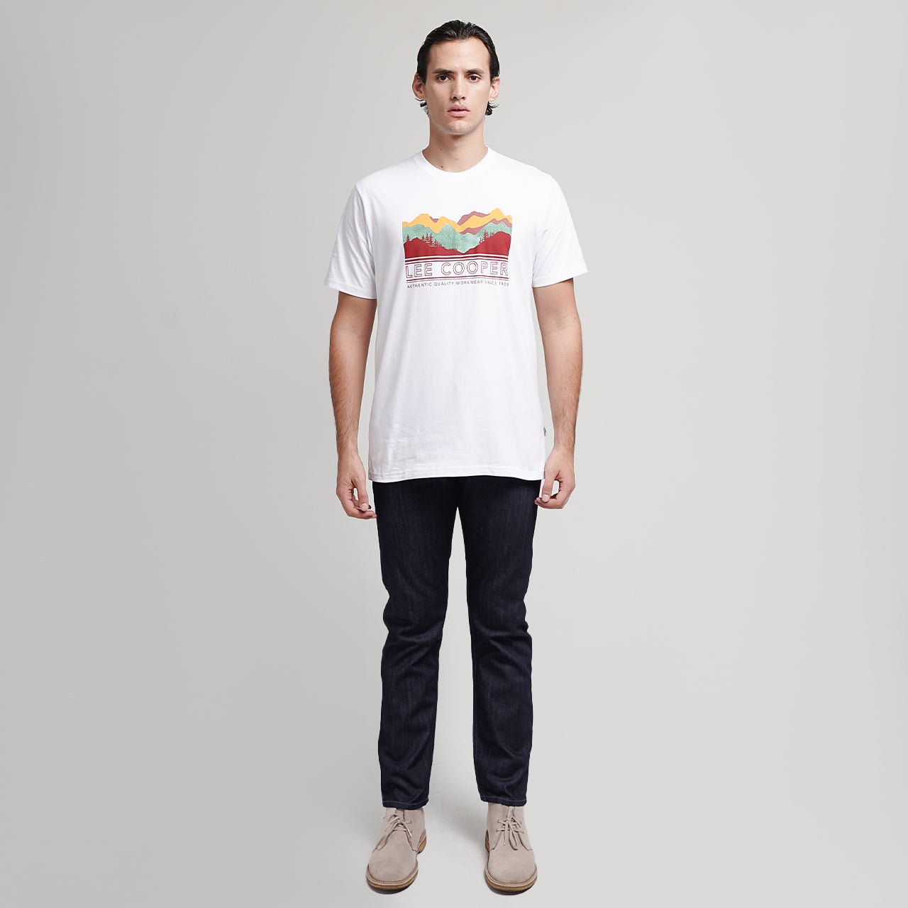 Lee Cooper T-Shirt Landscape White