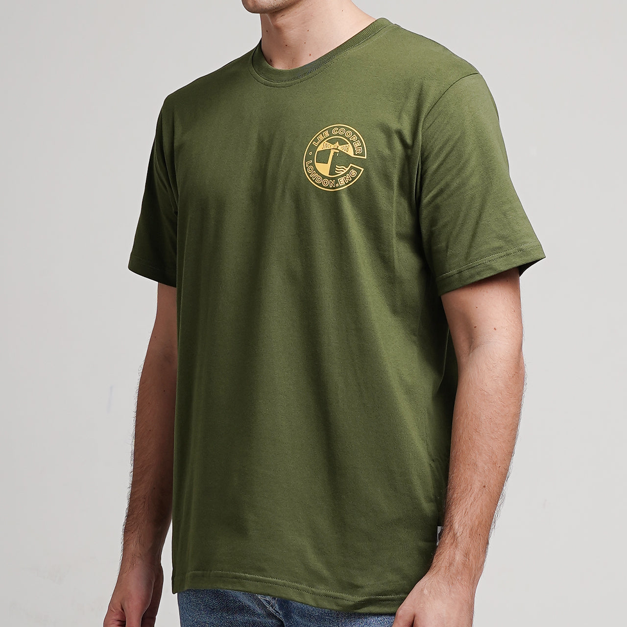 Lee Cooper T-Shirt Light House Olive