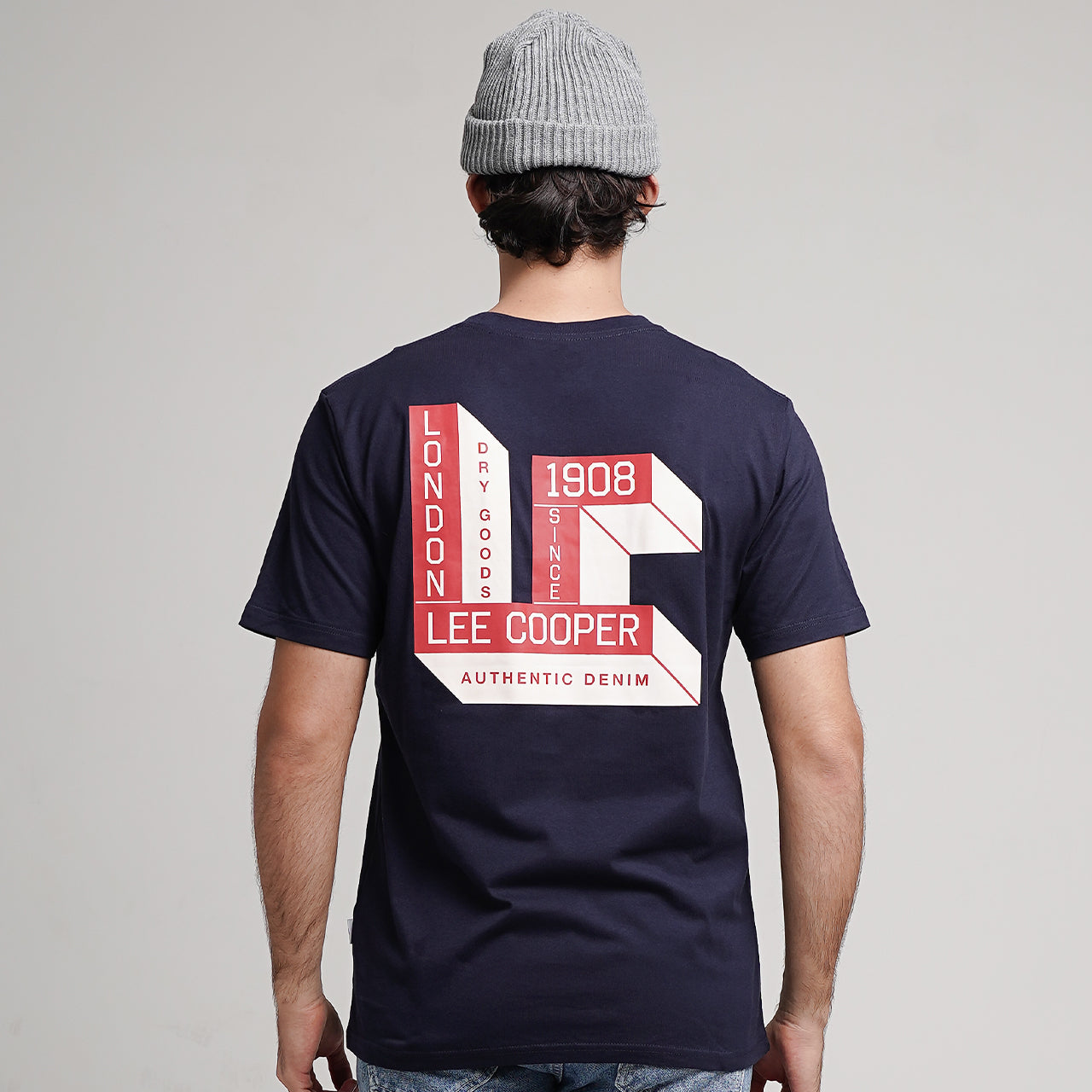 Lee Cooper T-Shirt Sign Navy