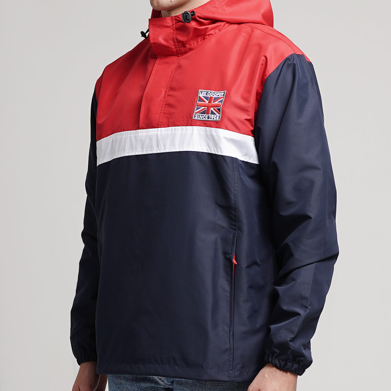 Lee Cooper Jacket Byron Red Navy