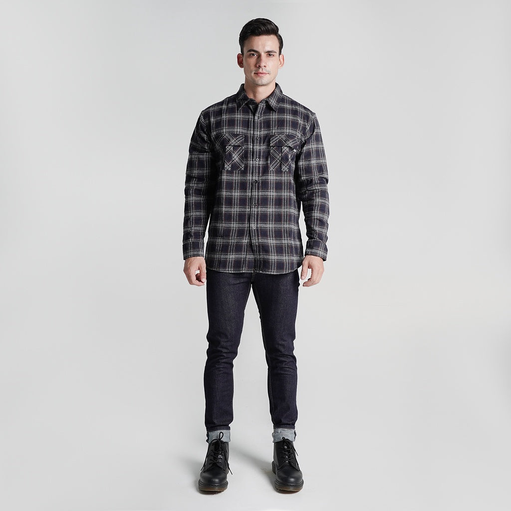 Lee Cooper Flannel Kyle Dark Brown