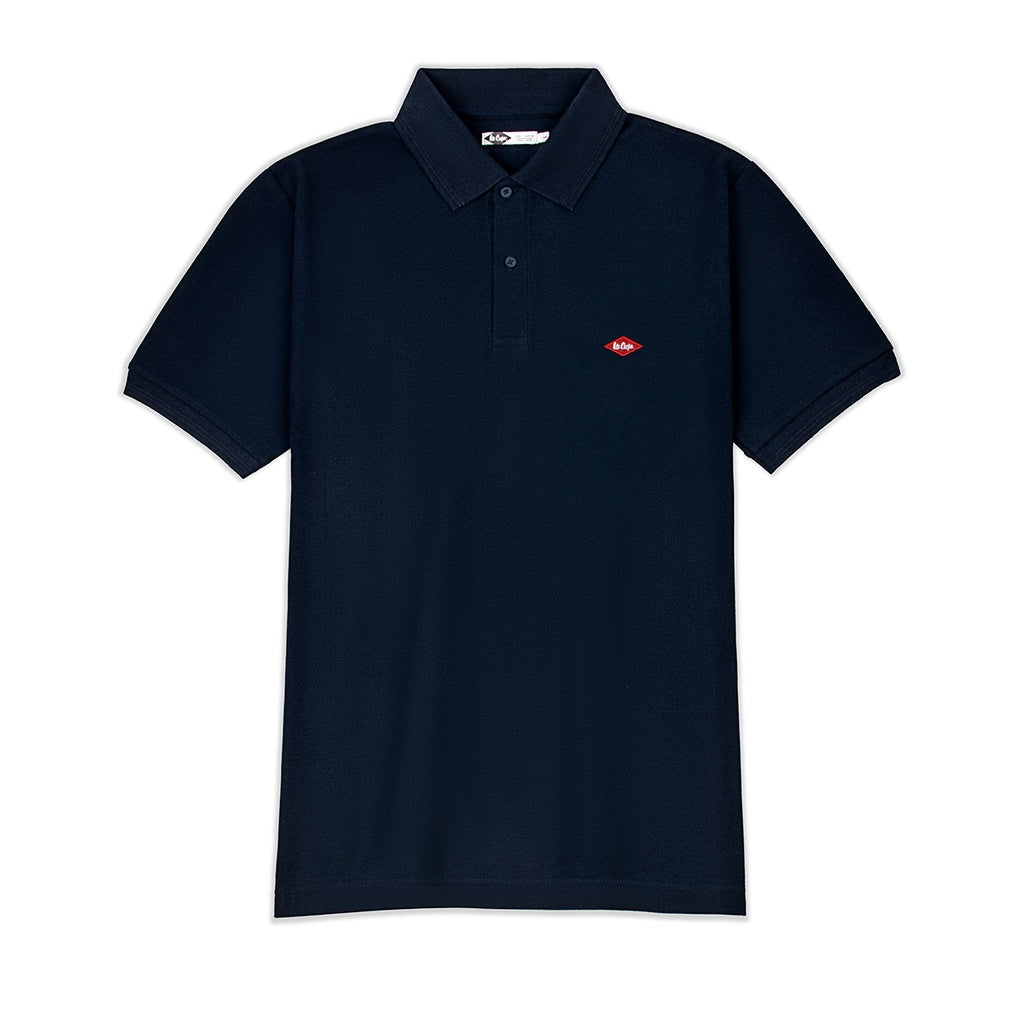 Lee Cooper Polo Shirt Logo Type Navy