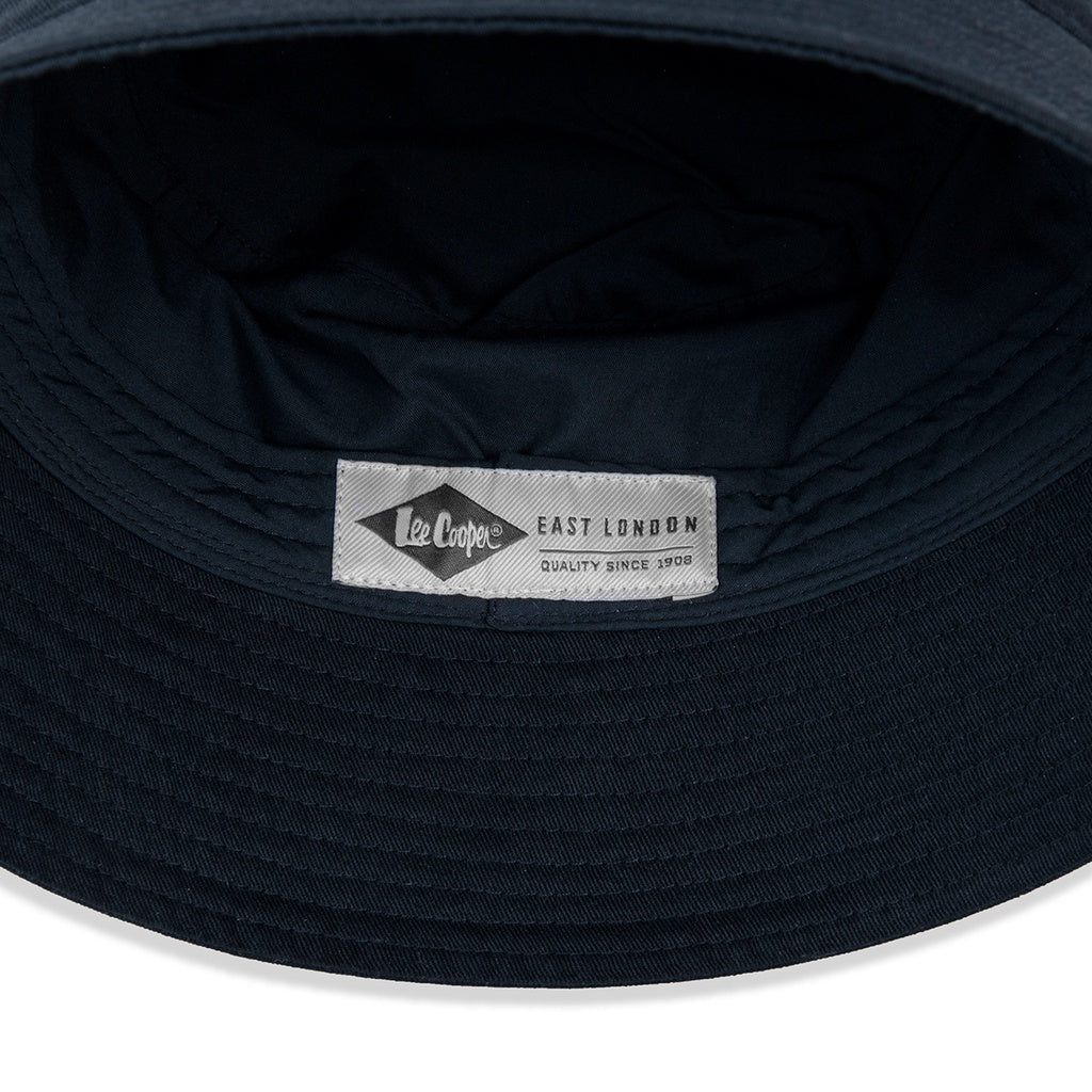 Lee Cooper Hat Bucket Logotype Navy
