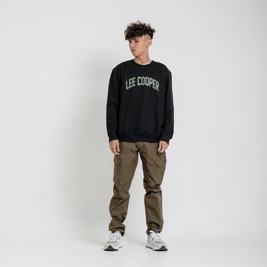 Lee Cooper Sweatshirt - Crewneck Collage Black