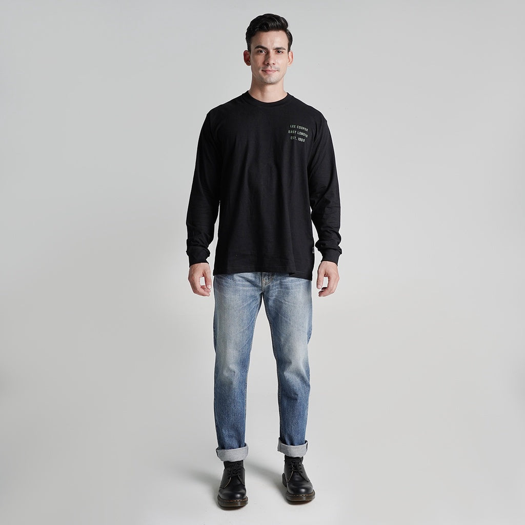 Lee Cooper Longsleeve T-shirt College 1908 Black