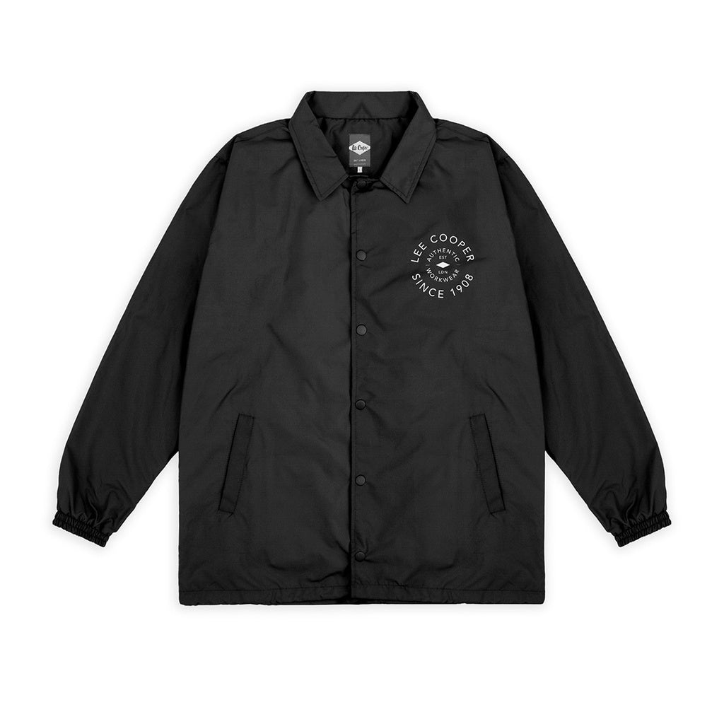 Lee Cooper Coach Jacket Singular Black