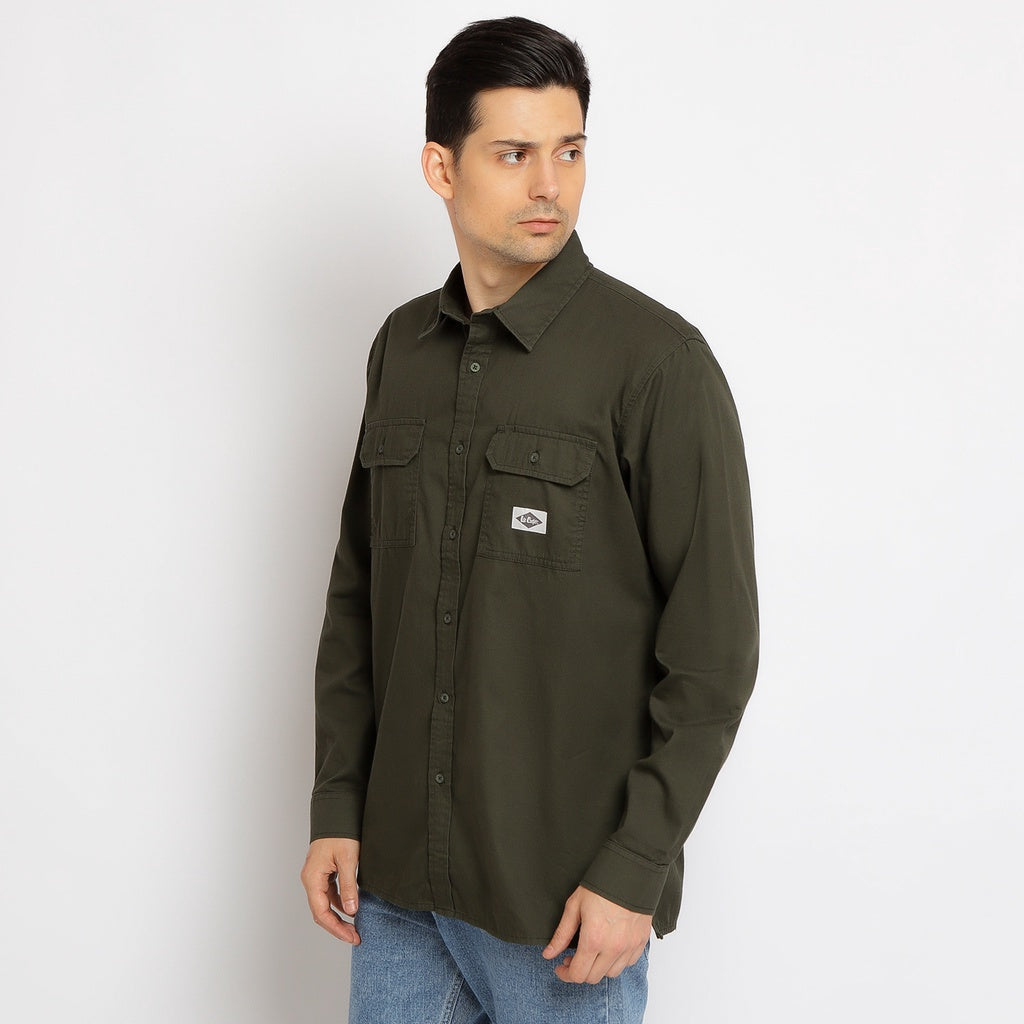 Lee Cooper Long Shirt Clive Olive