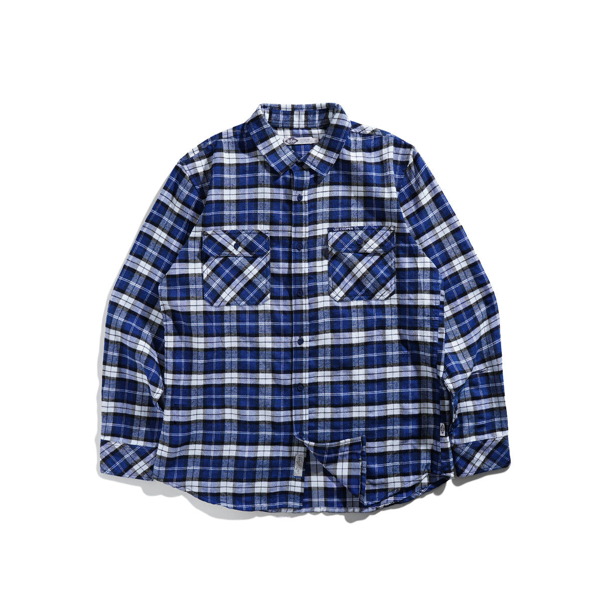 Lee Cooper Long Shirt Flannel Aldred Blue
