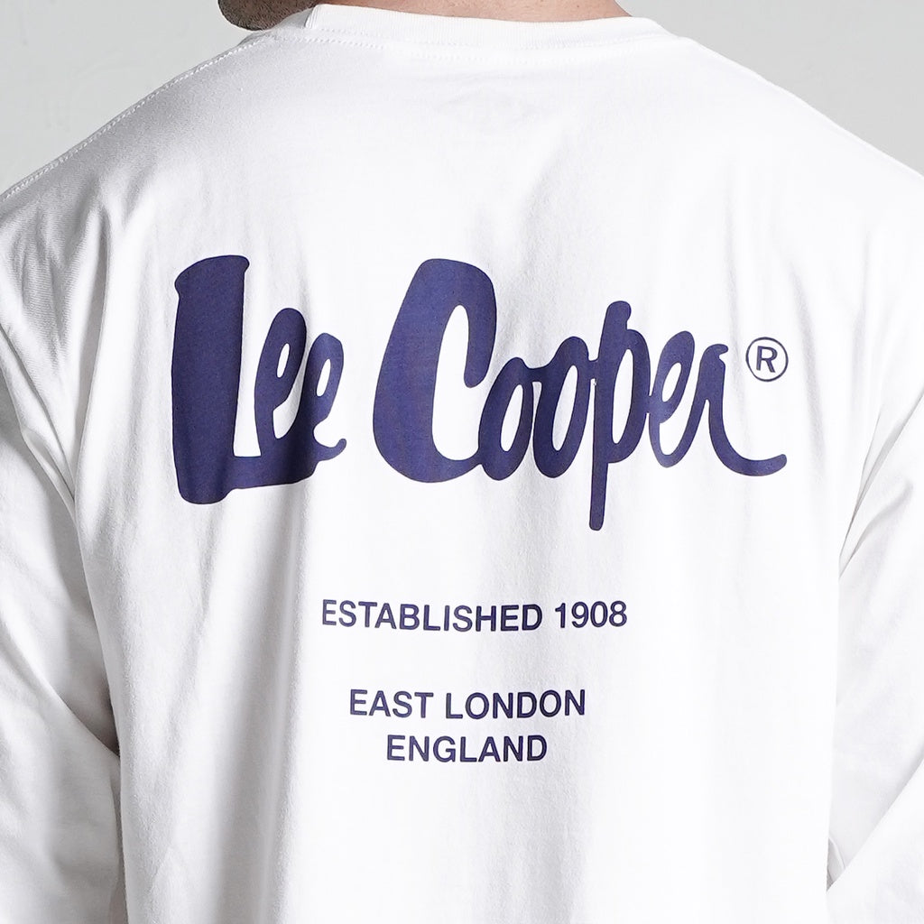 Lee Cooper Longsleeve T-shirt Logotype White