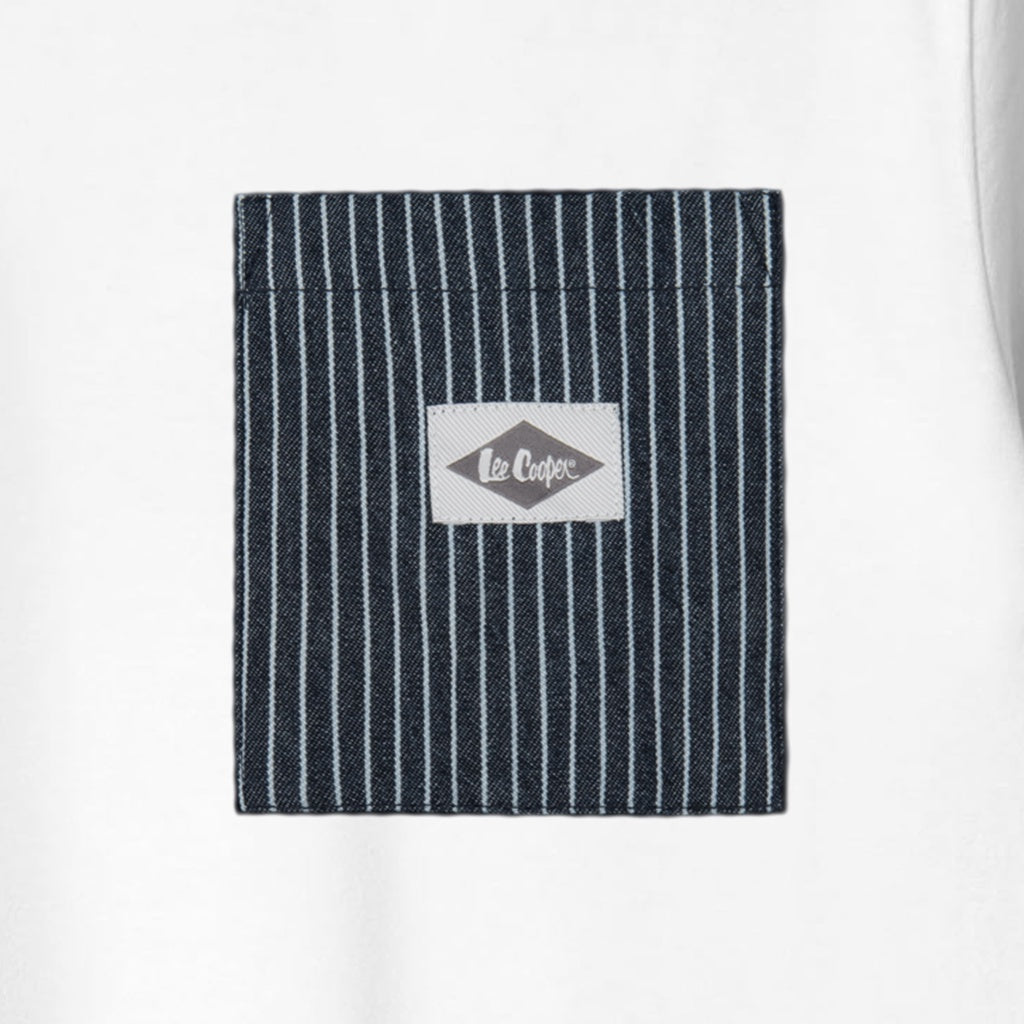 Lee Cooper T-shirt Stripe pocket White