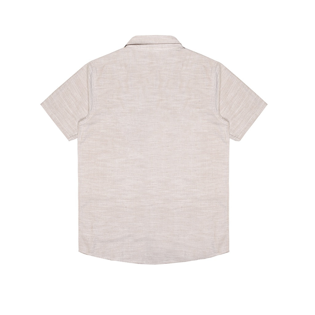 Lee Coper Short Sleeve Stripe Pocket Brown