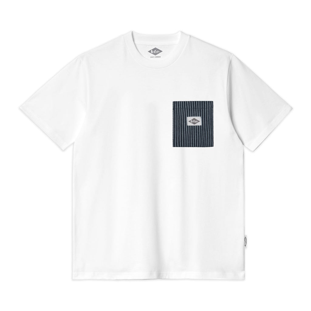 Lee Cooper T-shirt Stripe pocket White