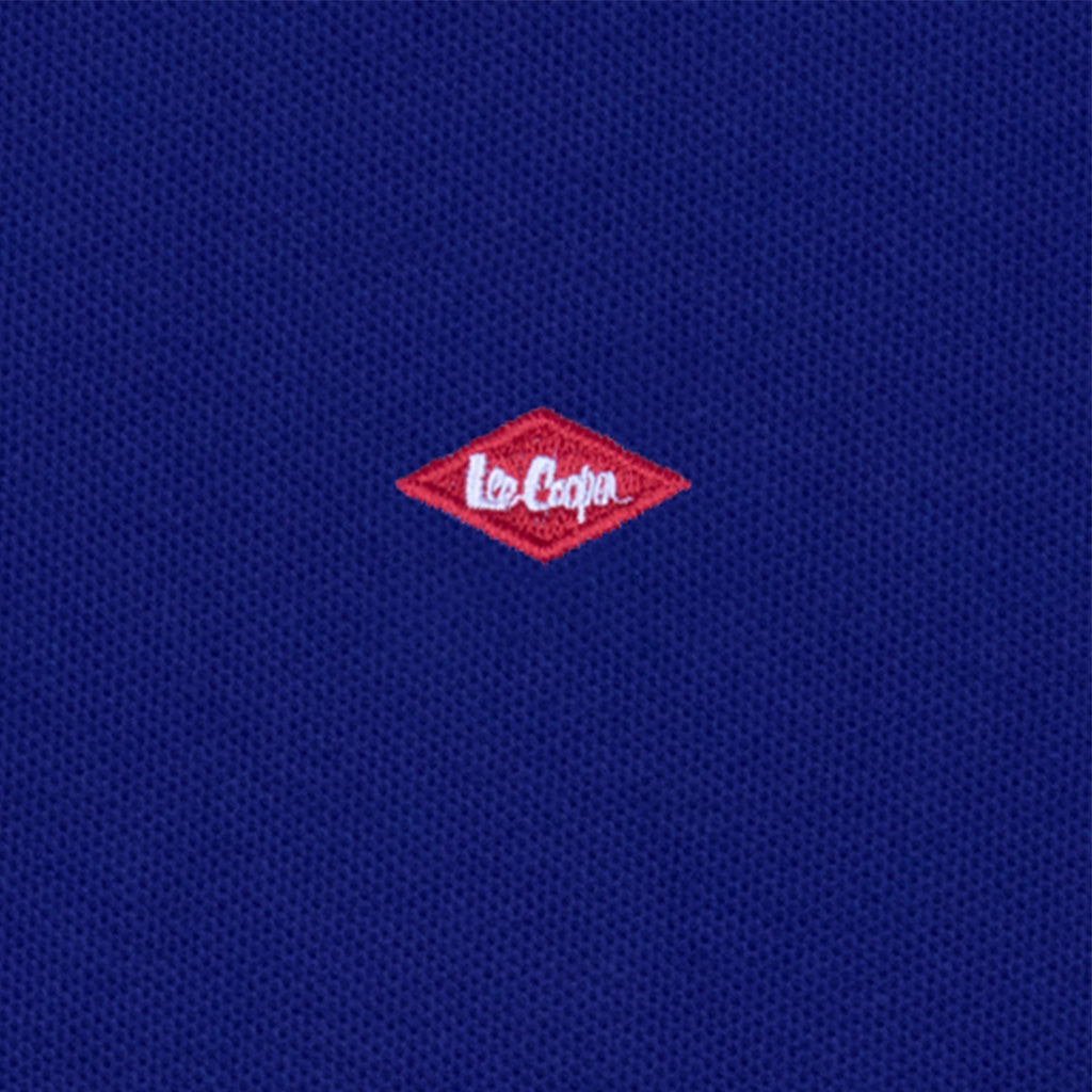 Lee Cooper Polo Shirt Logo Type Blue