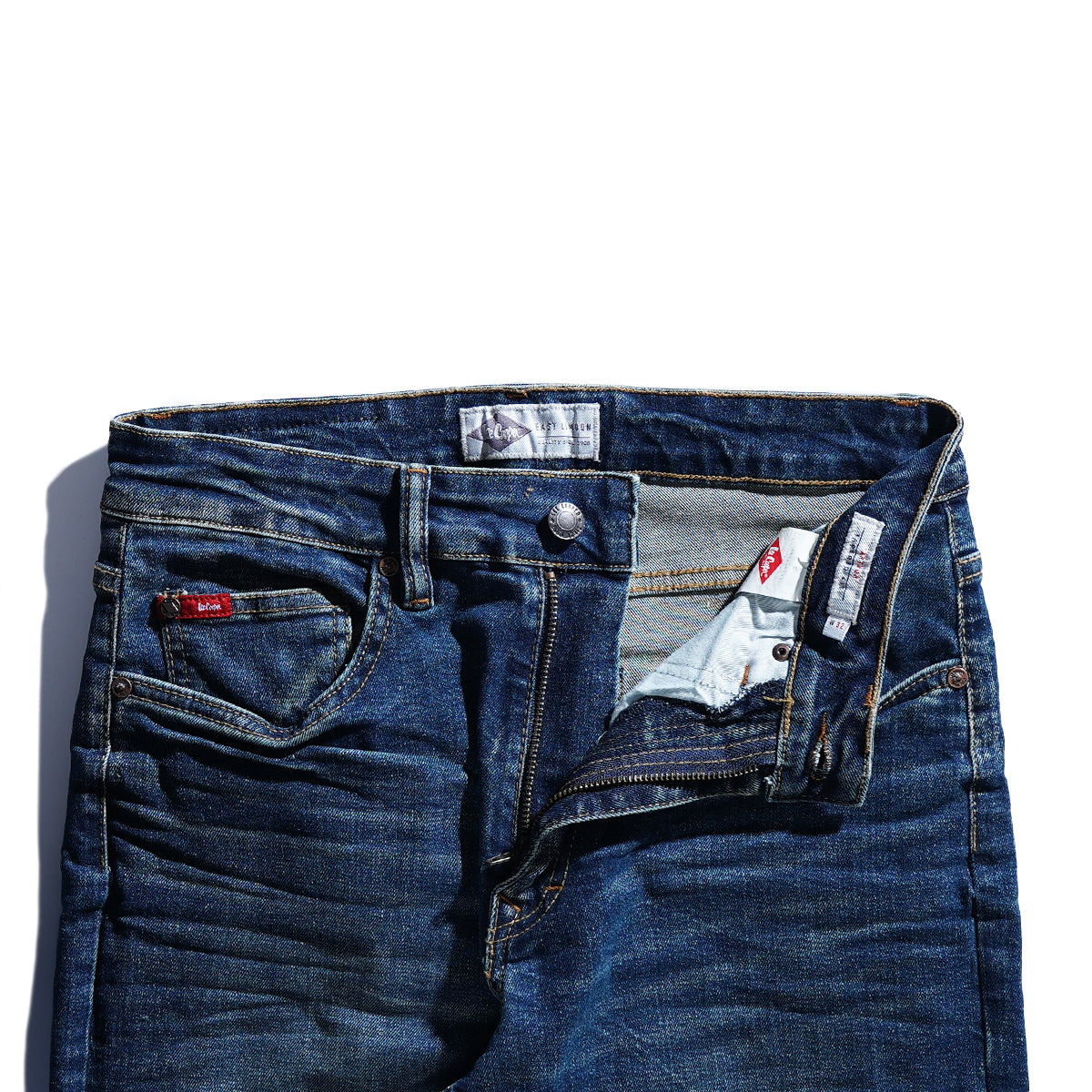 Lee Cooper Tapered Fit Jeans Arthur Worn Dark Blue Deep