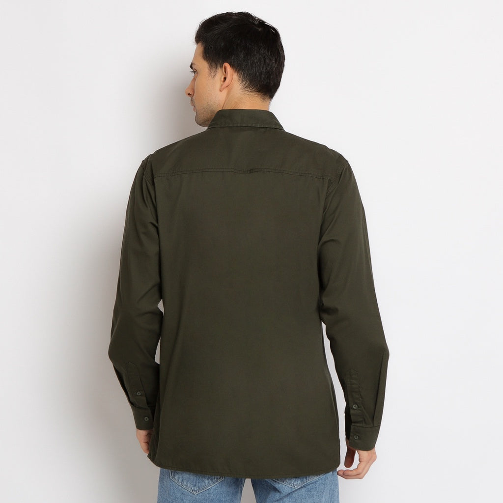 Lee Cooper Long Shirt Clive Olive