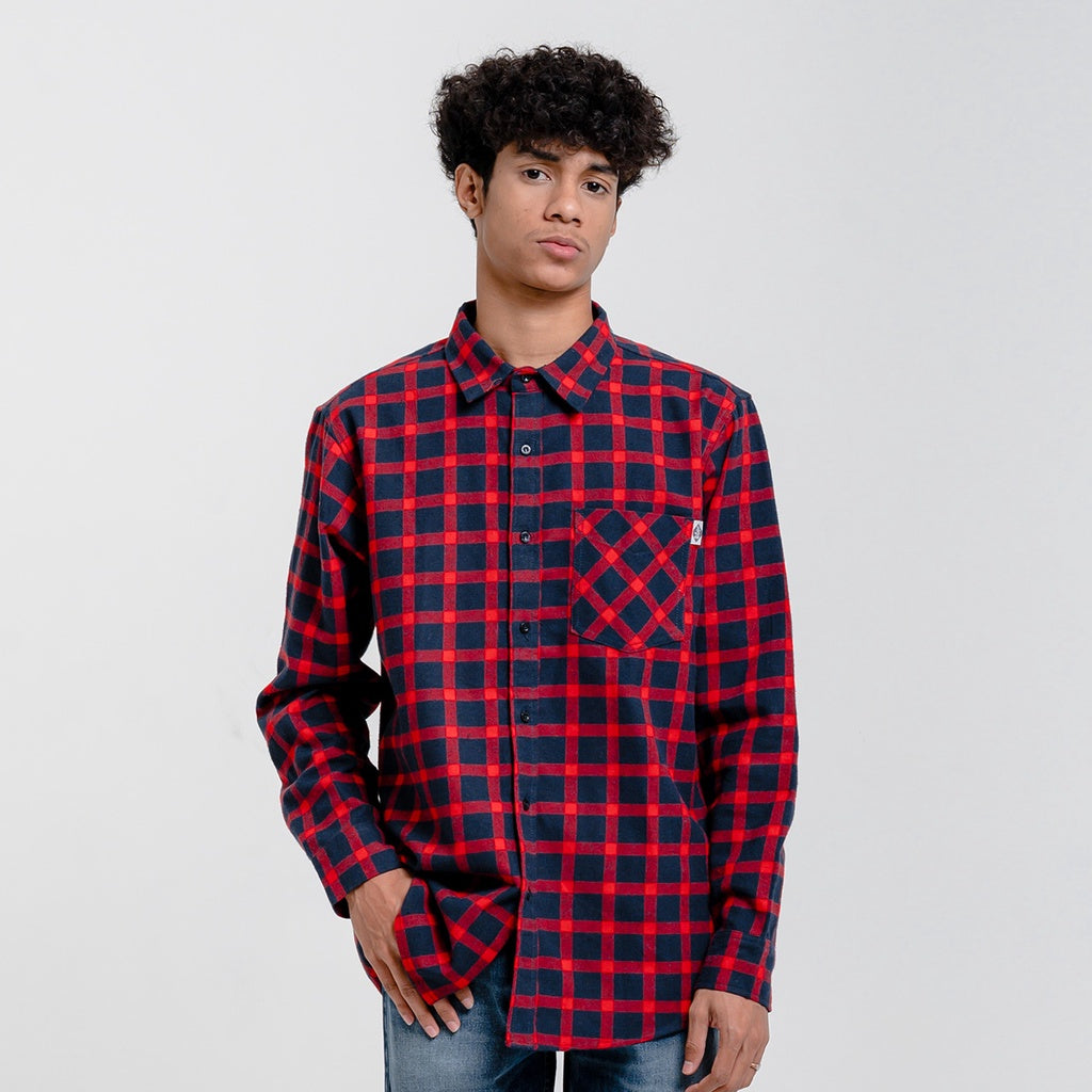 Lee Cooper-Flannel Shirt Callum Red