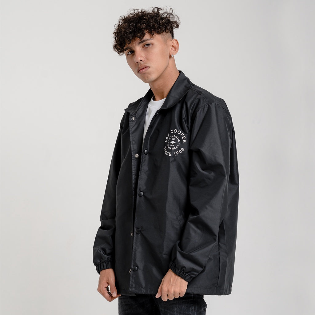 Lee Cooper Coach Jacket Singular Black