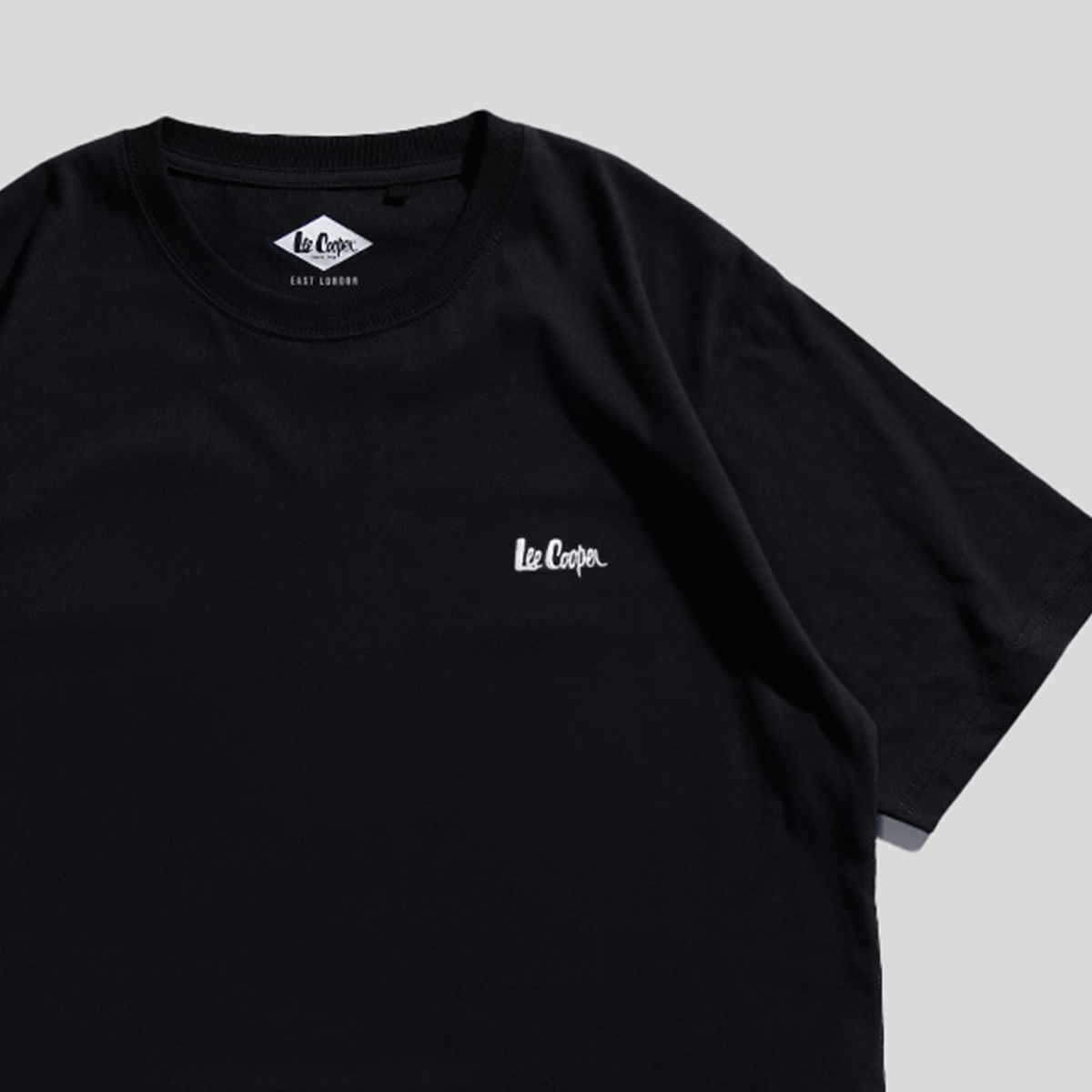 Lee Cooper Oversize T-Shirt Small Logo Type Black