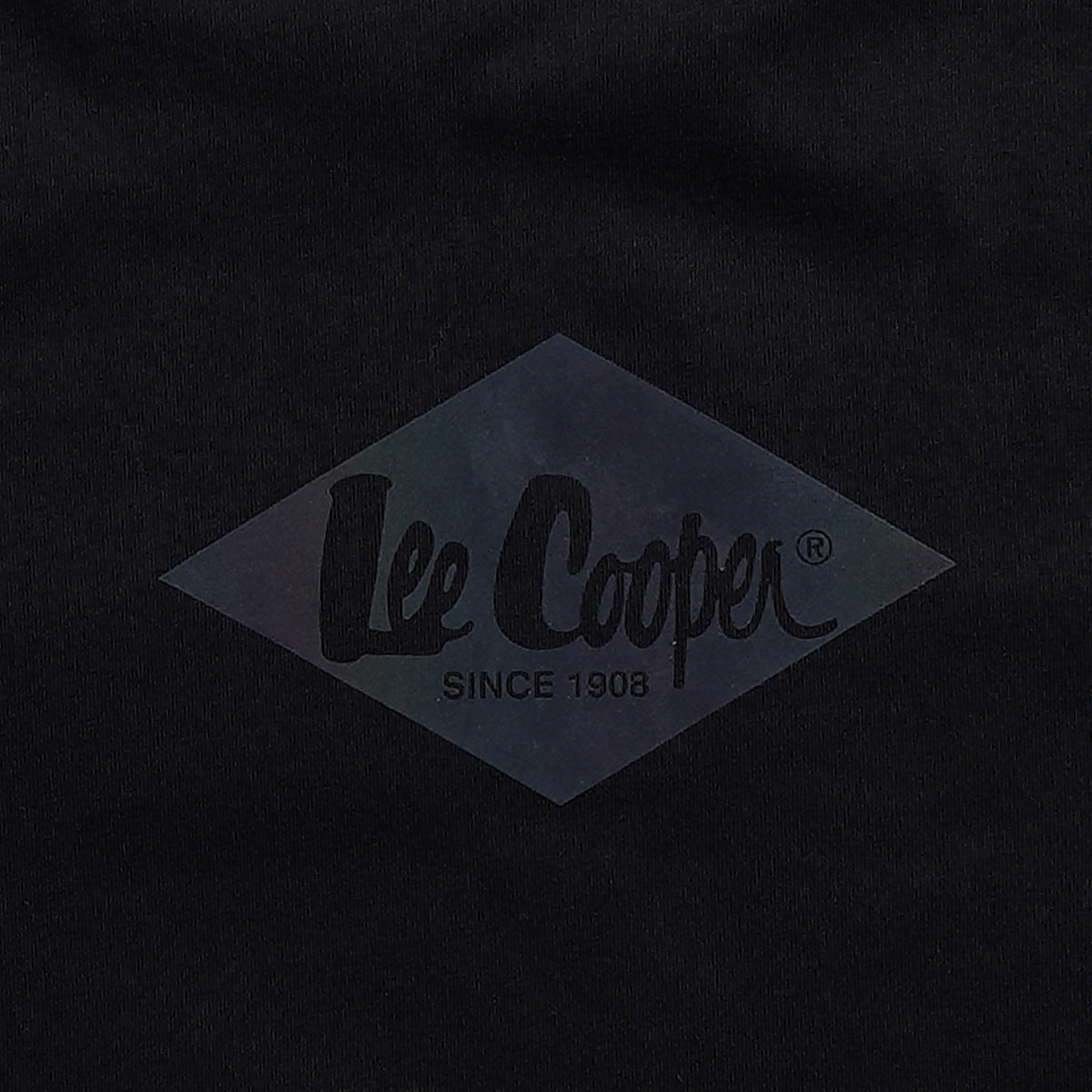 Lee Cooper T-Shirt Logo Diamond Reflective Black