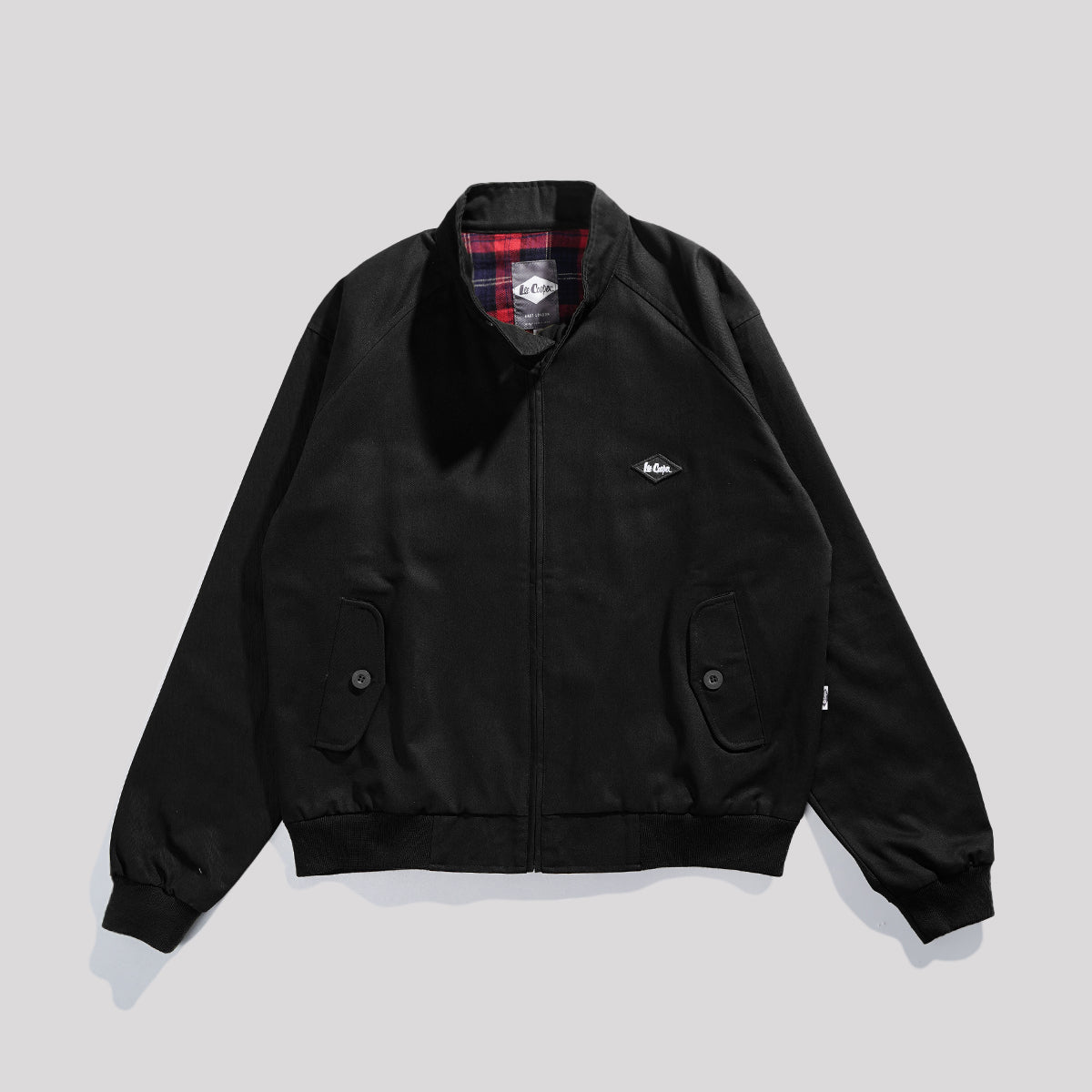 Lee Cooper Long Jacket Harrington Black