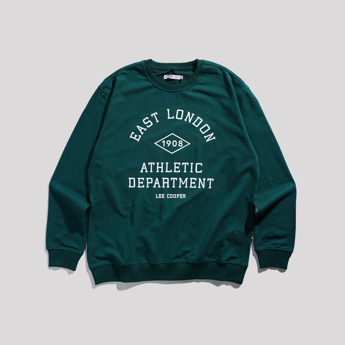 LEE COOPER SWEATER ATHLETIC DEPARTMENT EMERALD GREEN