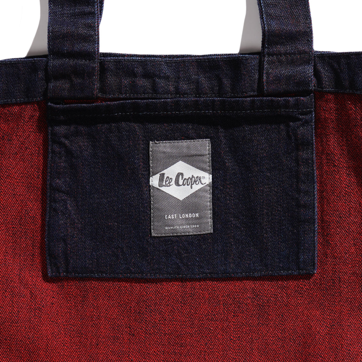 LEE COOPER LOGOTYPE TOTE BAG RINSE BLUE