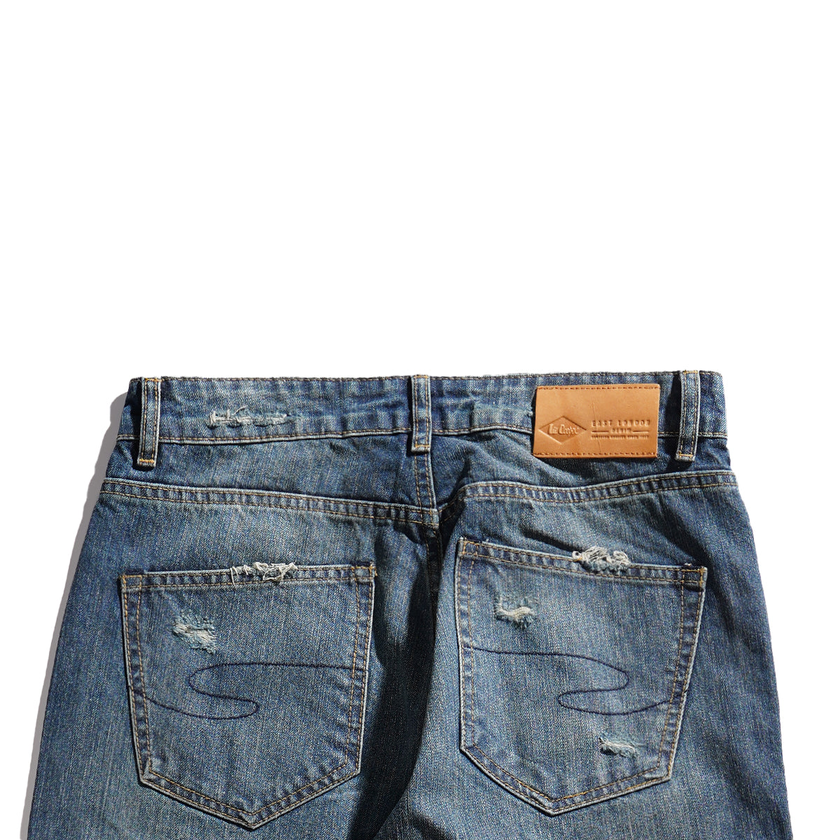 Lee Cooper Harry Ripped Medium Blue