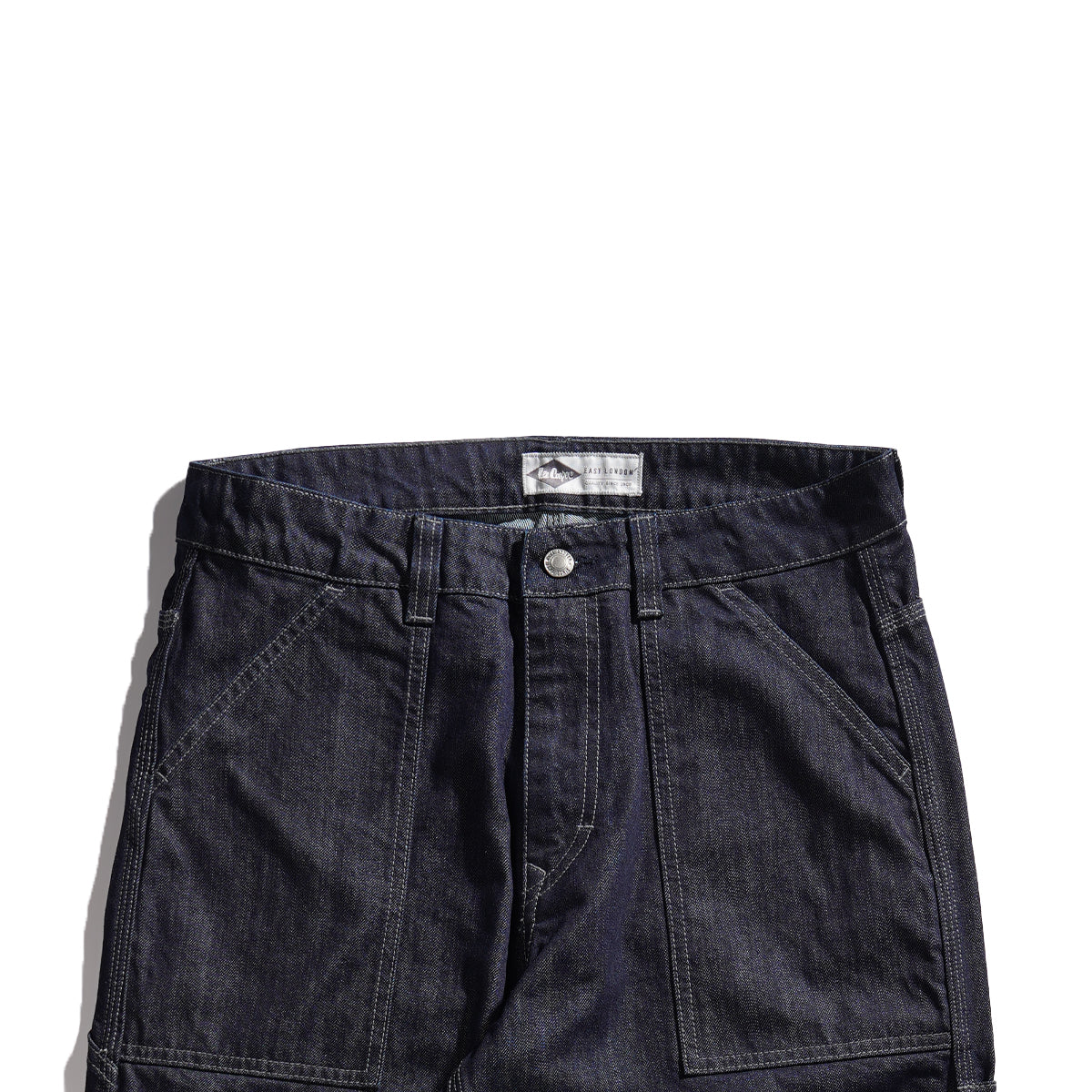 Lee Cooper Straight Fit Long Pants Carpenter Rinse Blue Medium Raw