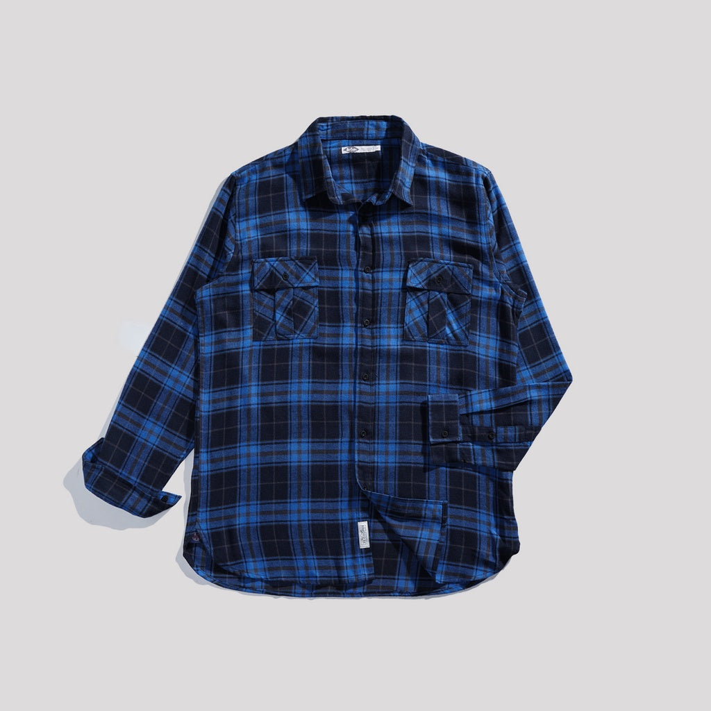 Lee Cooper Flannel Shirt Kyle Blue