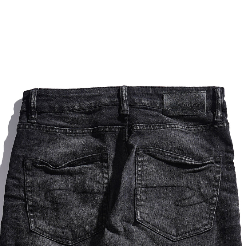 Lee Cooper Tapered Fit Jeans Arthur Worn Black Midnight