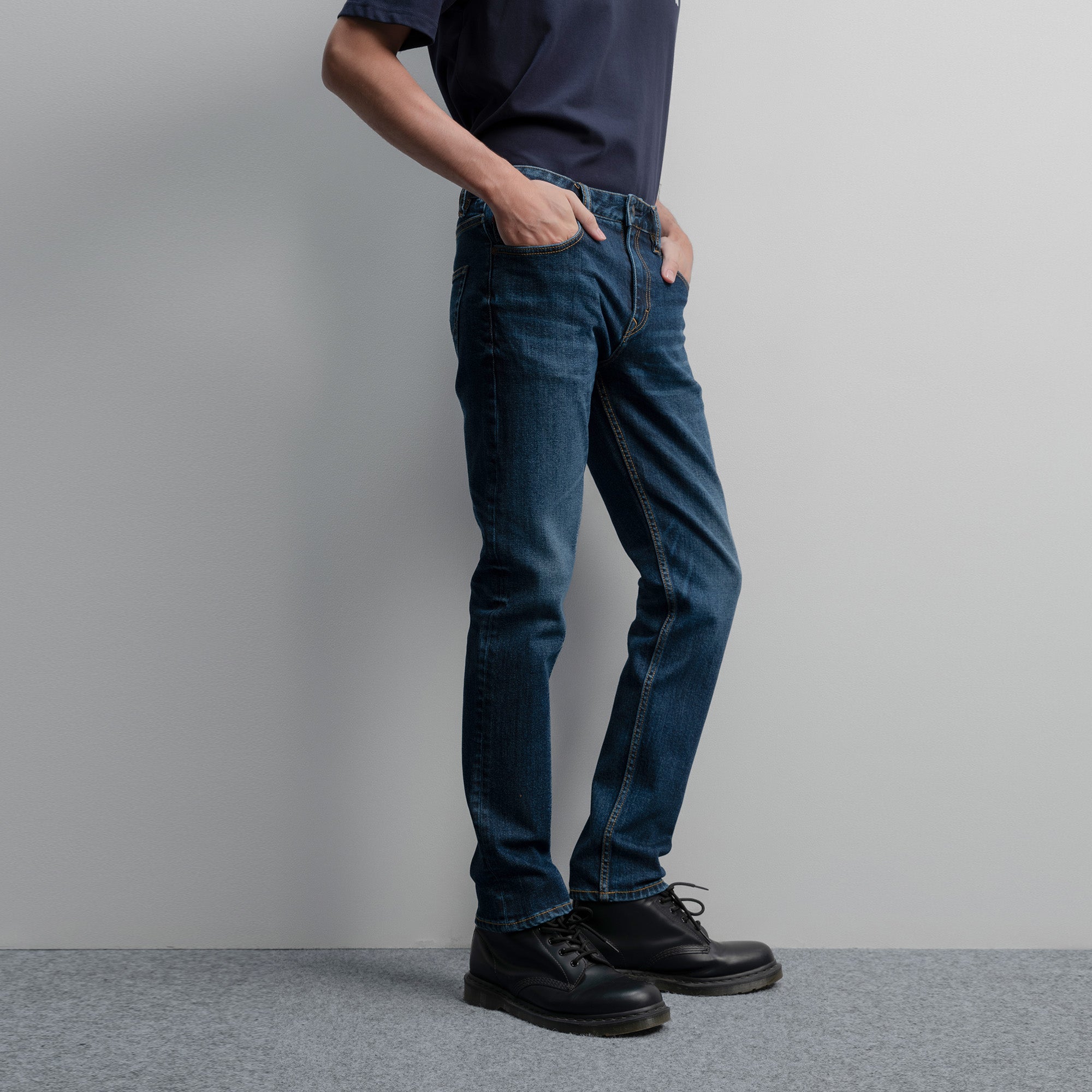 Lee Cooper Jeans Arthur Worn Medium Blue Viker