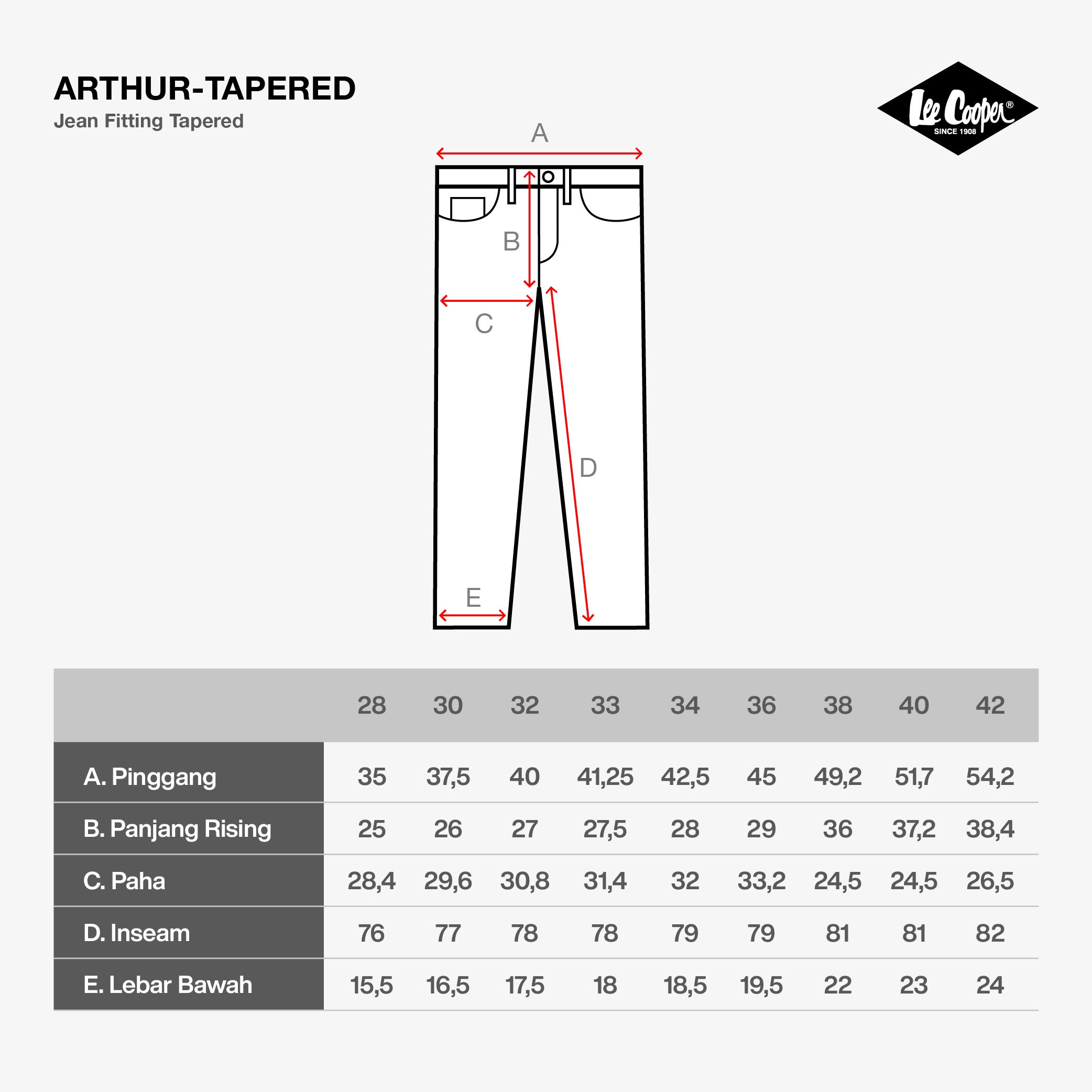 Lee Cooper Jeans Arthur Worn Medium Blue Viker
