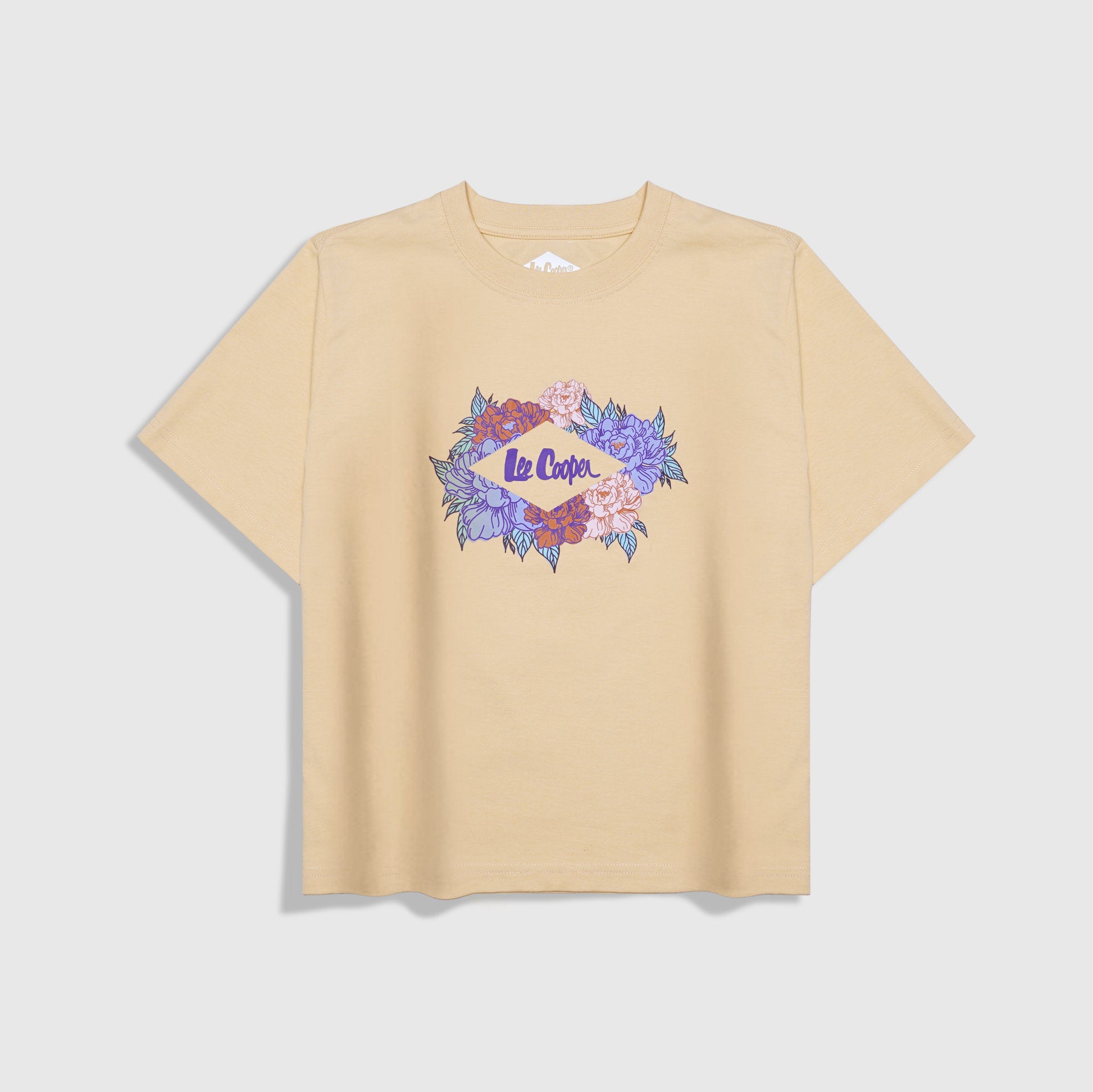 Lee Cooper T-Shirt Bouquet Women Straw