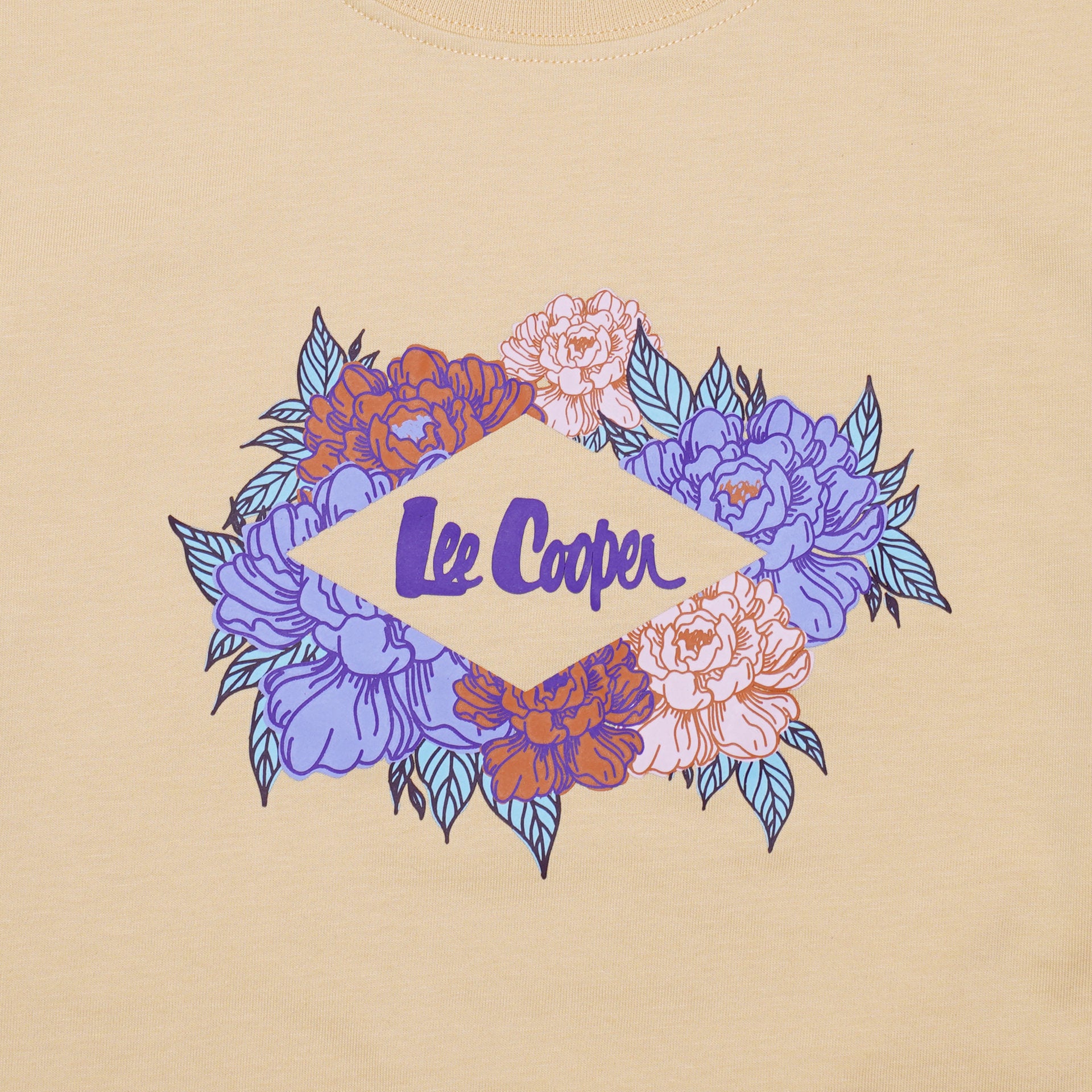 Lee Cooper T-Shirt Bouquet Women Straw