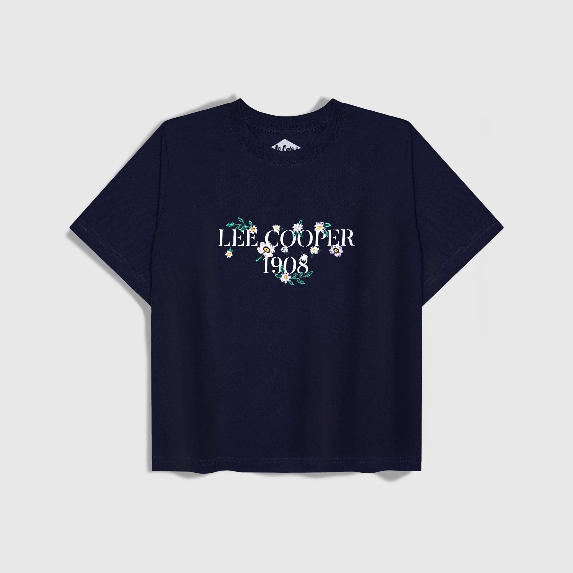 Lee Cooper T-Shirt 1908 Flower Women Navy