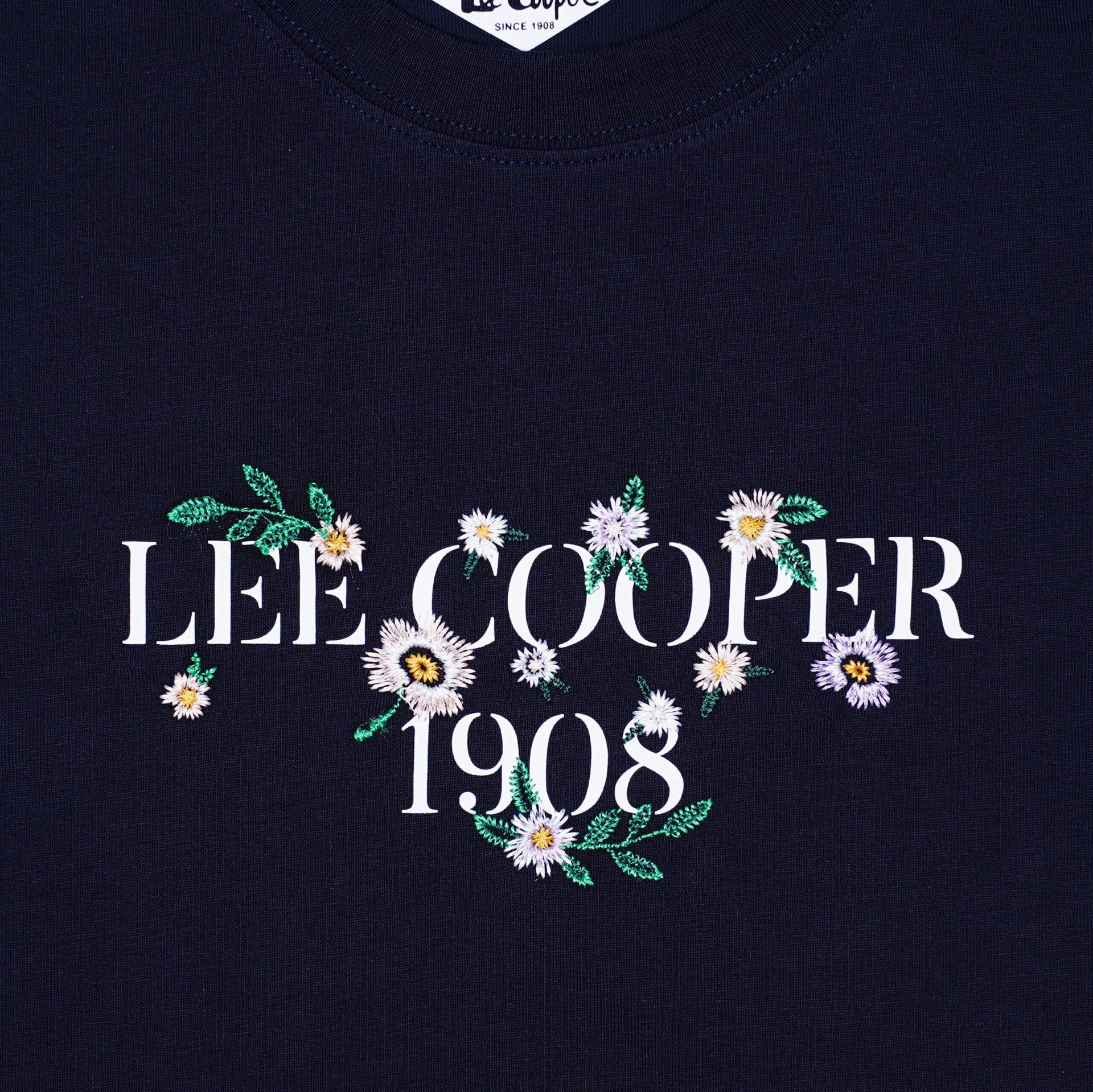 Lee Cooper T-Shirt 1908 Flower Women Navy